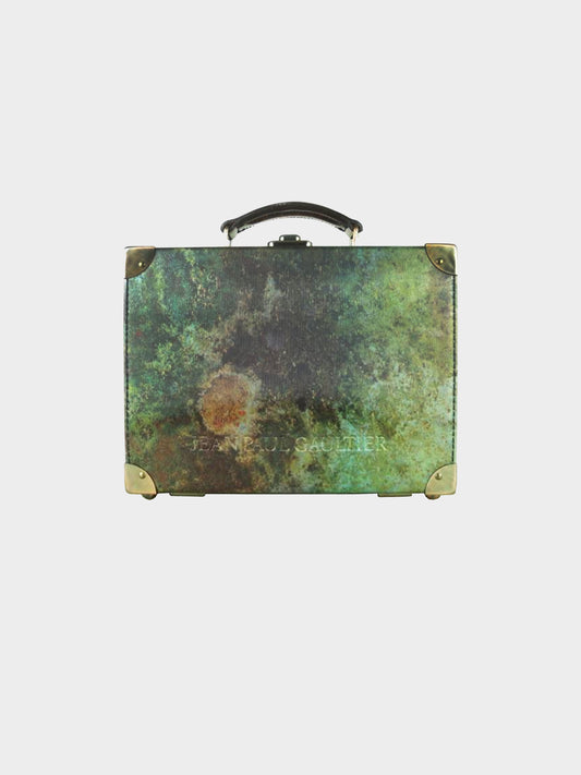 Jean Paul Gaultier 1990s Rare Green Mold Briefcase