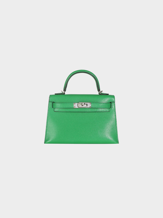 Hermès 2024 Bambou Chèvre Kelly 20 Sellier PHW
