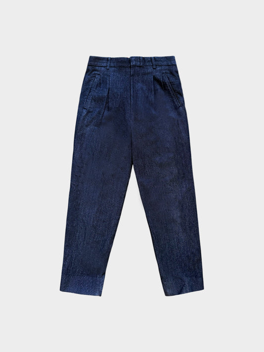 Jean Paul Gaultier 2000s Blue Wool Trousers