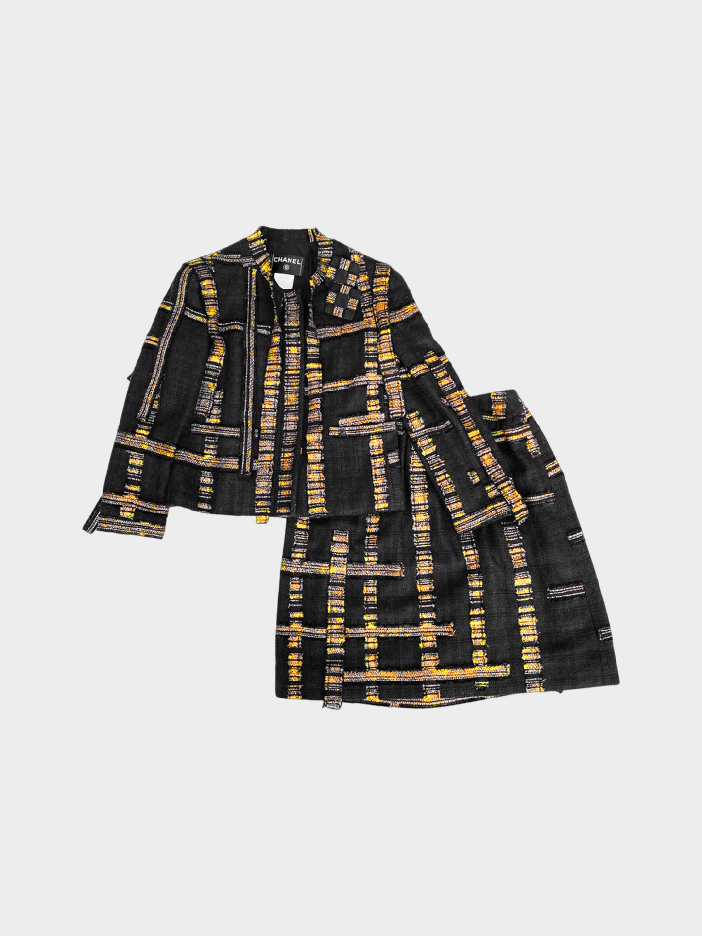 Chanel Fall 2006 Black and Gold Tweed Suit