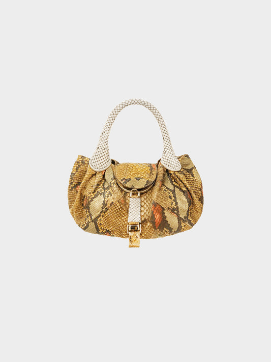 Fendi 2006 Multicolor Python Leather Spy Bag