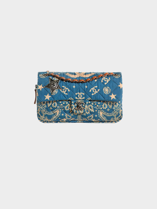 Chanel 2014 Dallas Paisley Bandana Flap Bag