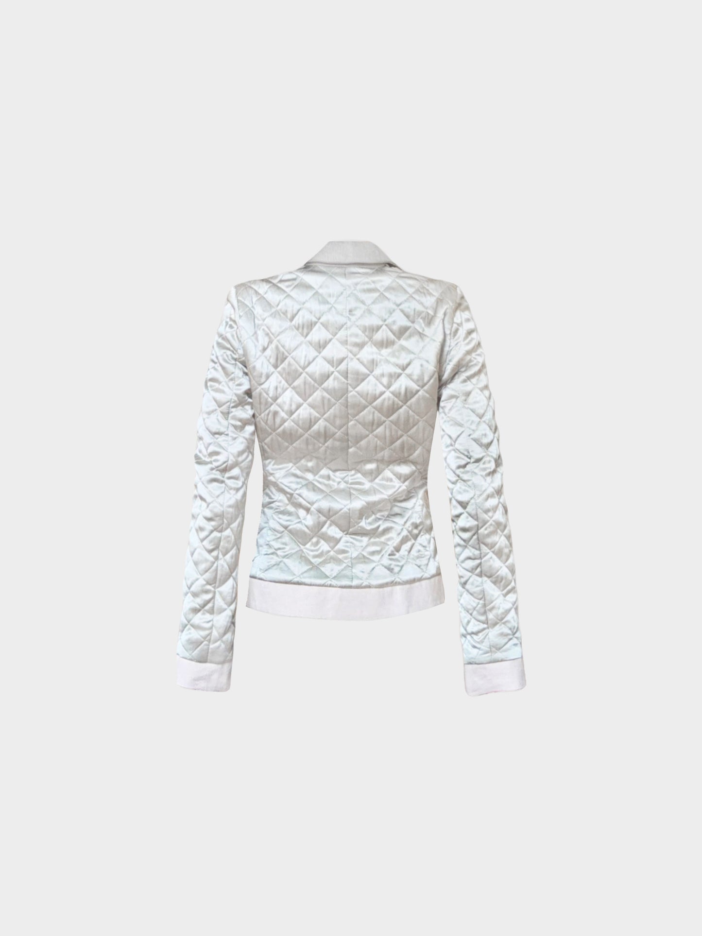 John Galliano 2000s Quilted Satin Jacket