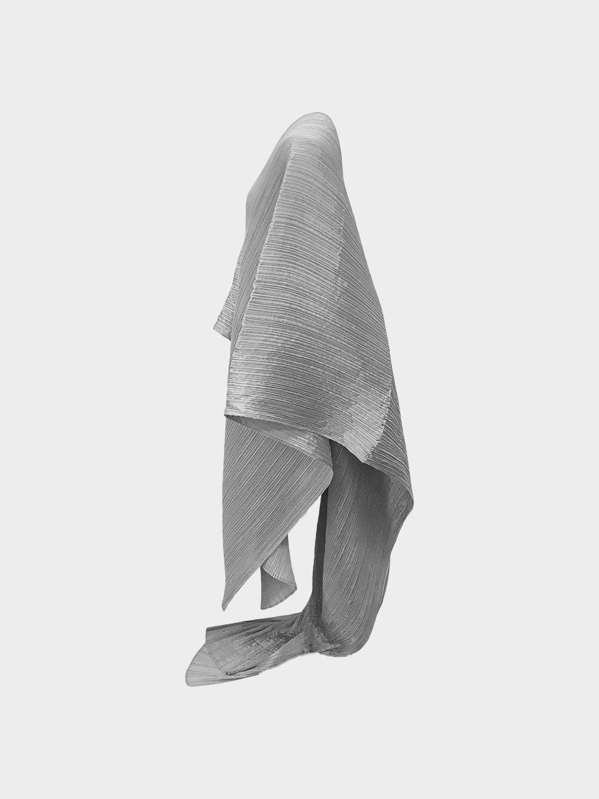 Issey Miyake Pleats Please FW 2000 Grey Madame-T Cape Shawl