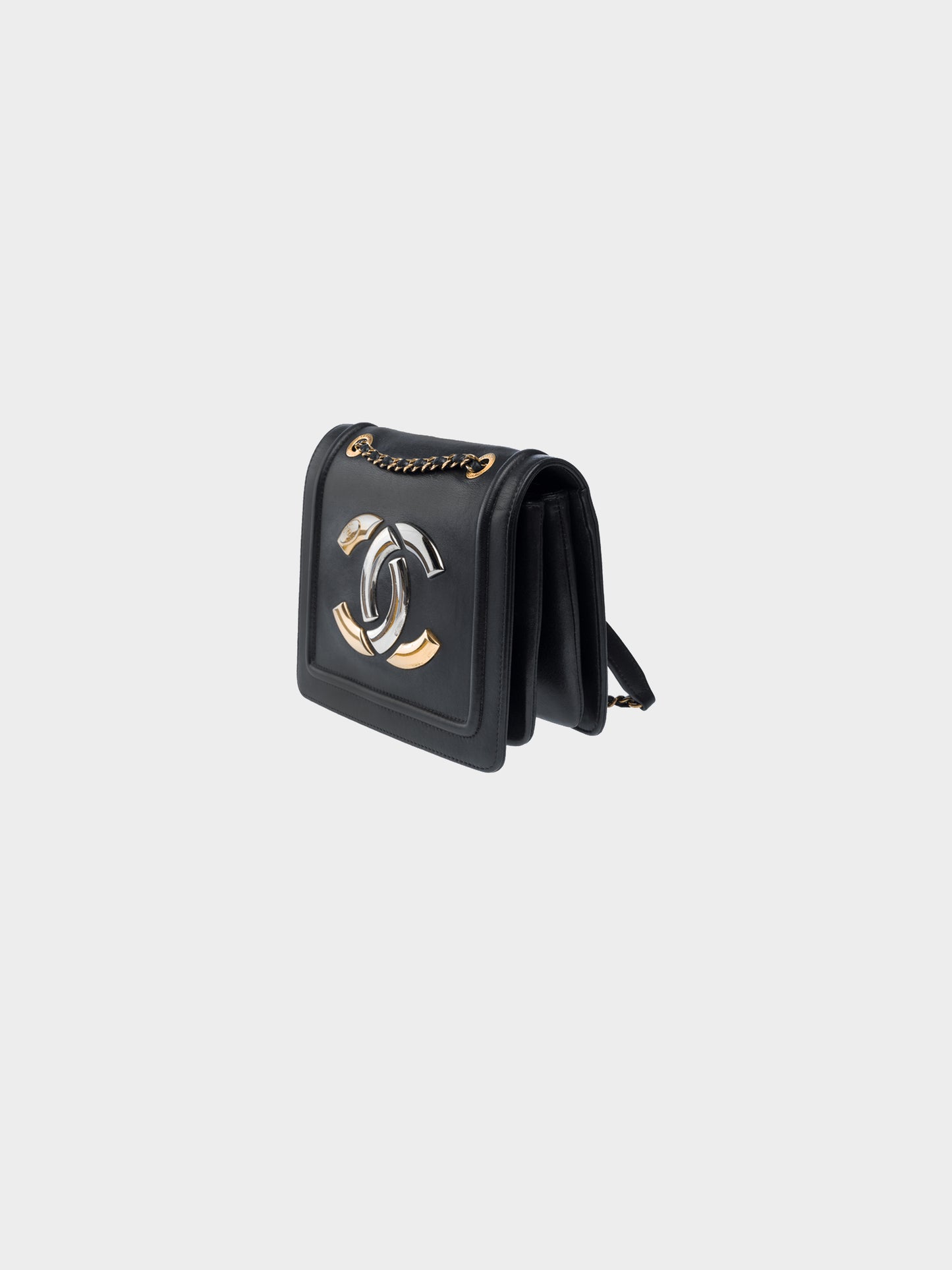Chanel 2021 Rare Black Antico Limited Edition Flap Shoulder Bag