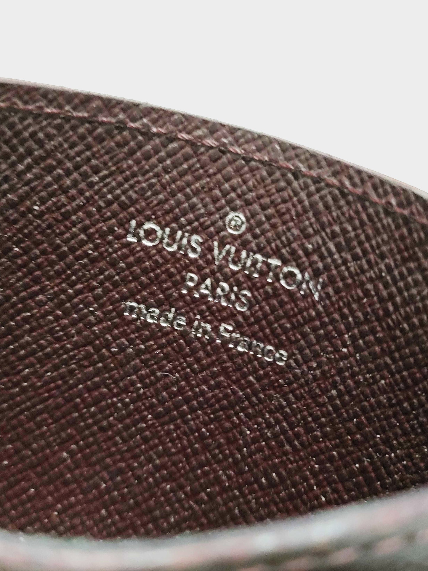 Louis Vuitton 2012 Brown Epi Patent Leather Card Holder