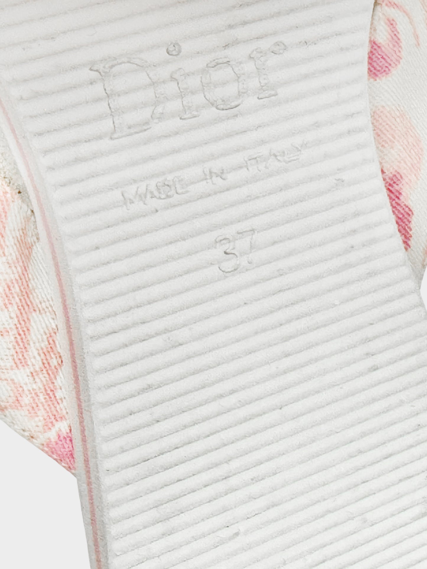 Christian Dior by John Galliano Resort 2005 Pink and White Diorissimo Cherry Blossom Flip Flops