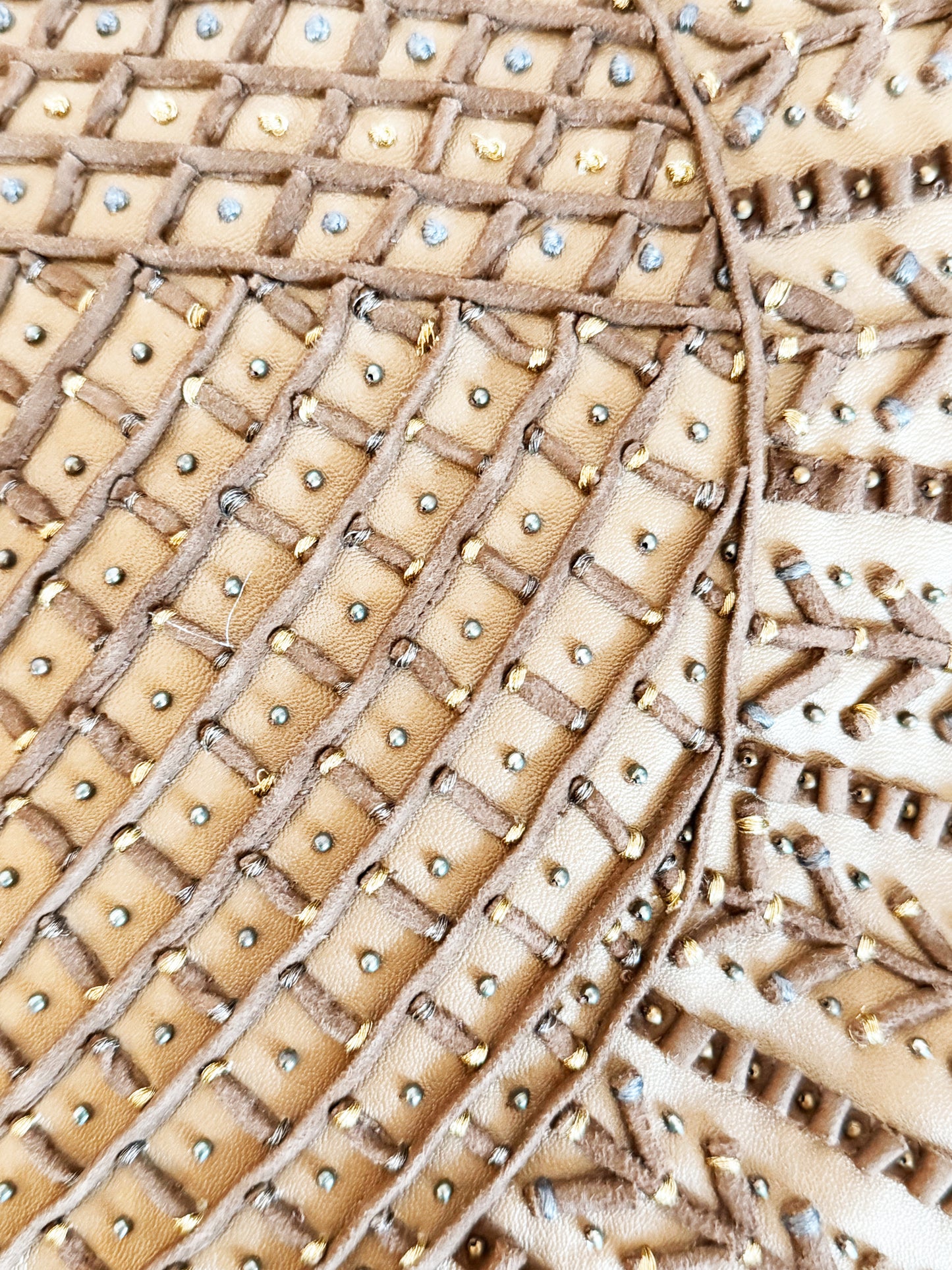 Fendi 2000s Rare Boho-style Fringe Tassel Oyster Bag