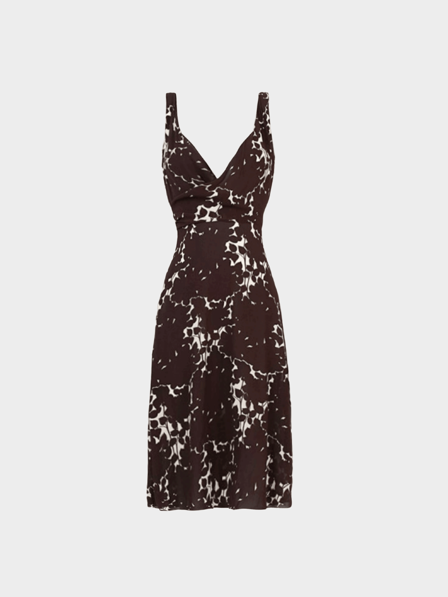 Prada SS 2001 Brown Floral Dress