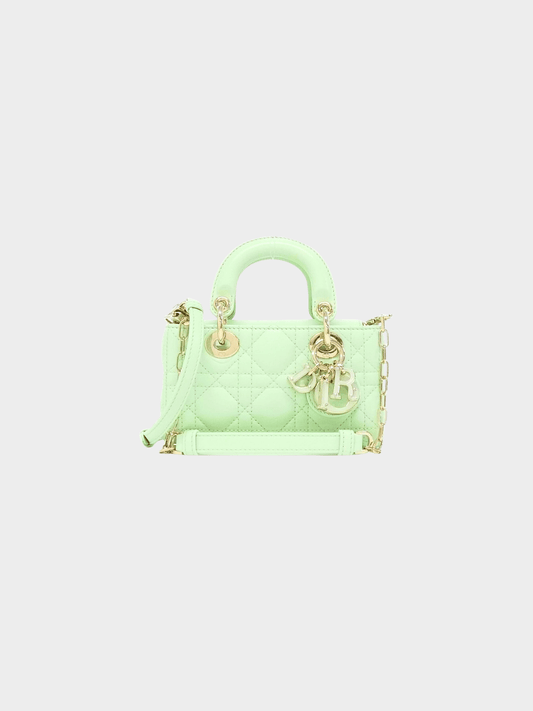 Christian Dior 2020s Mint Green Lady D-Joy Micro Handbag