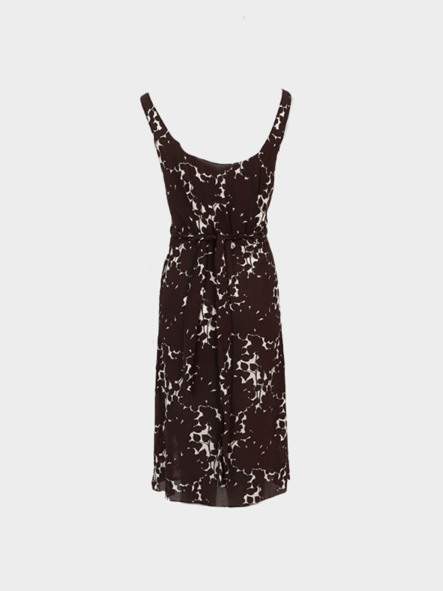 Prada SS 2001 Brown Floral Dress