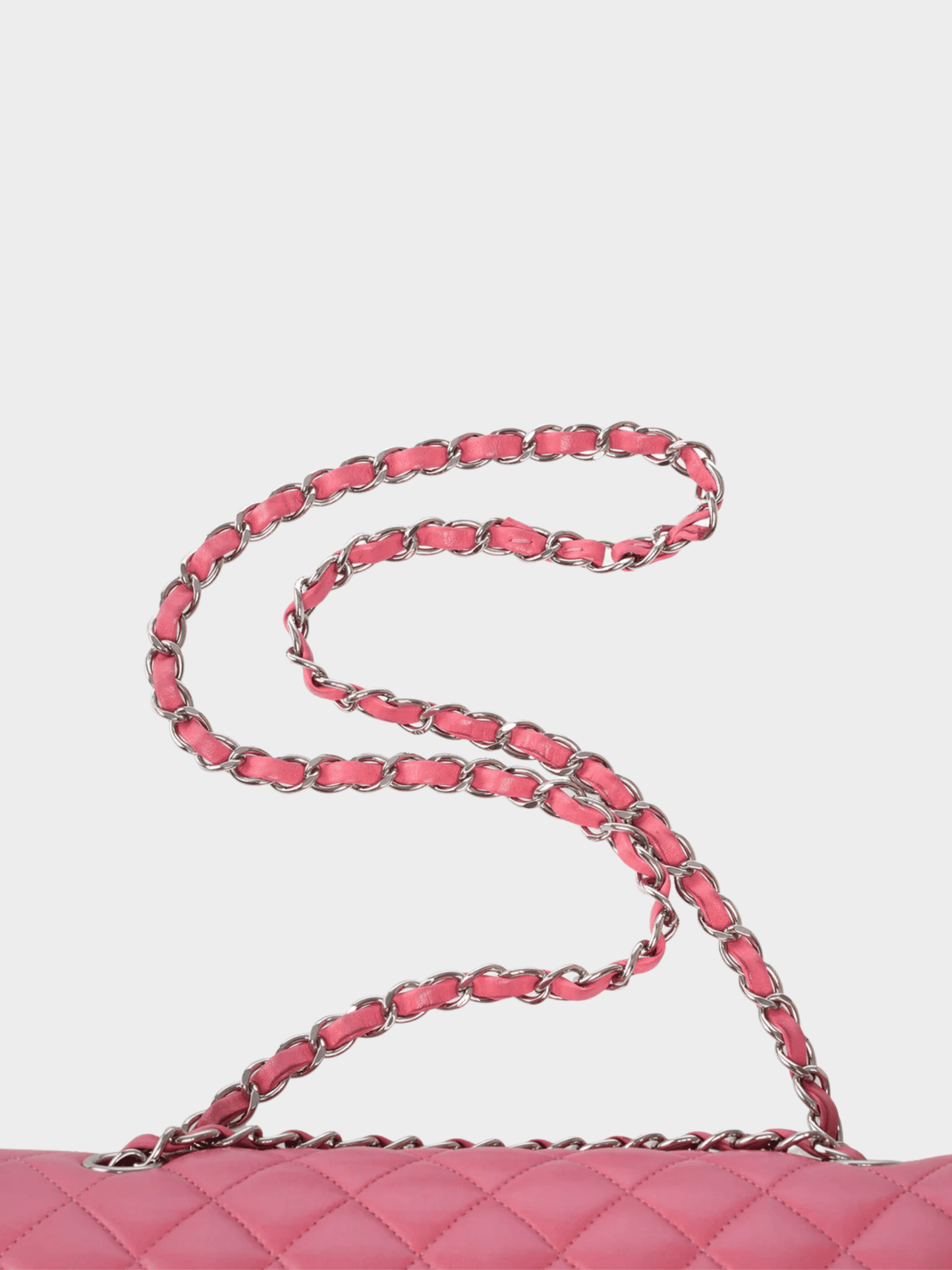 Chanel 2014 Pink Caviar Quilted Classic Flap Bag