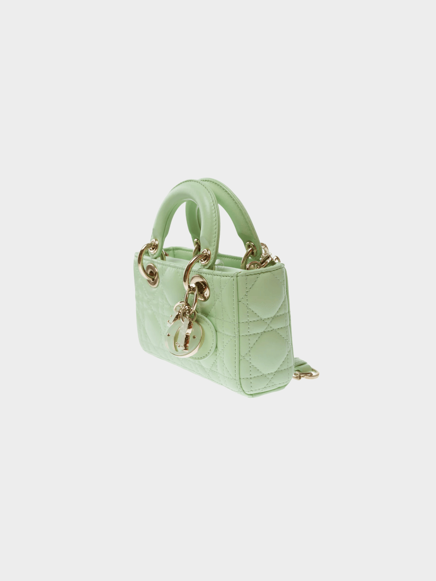 Christian Dior 2020s Mint Green Lady D-Joy Micro Handbag