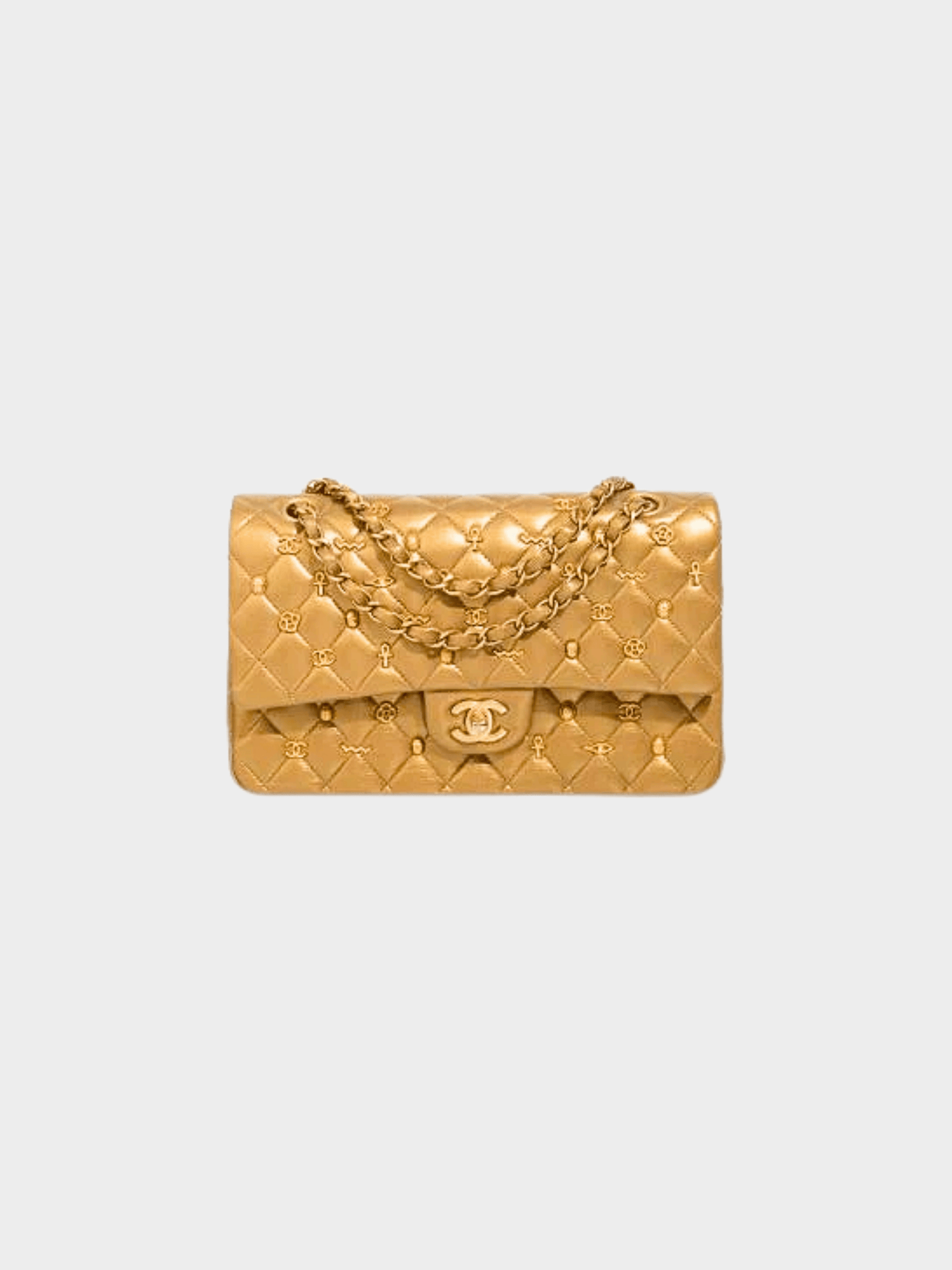Chanel 2019 Gold Paris-Egypt Classic Double Flap Bag