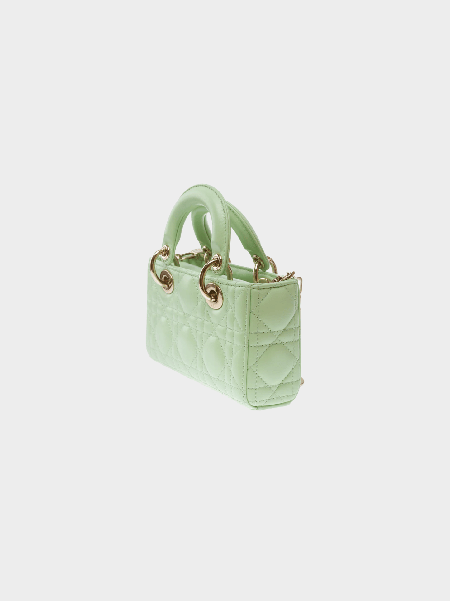 Christian Dior 2020s Mint Green Lady D-Joy Micro Handbag