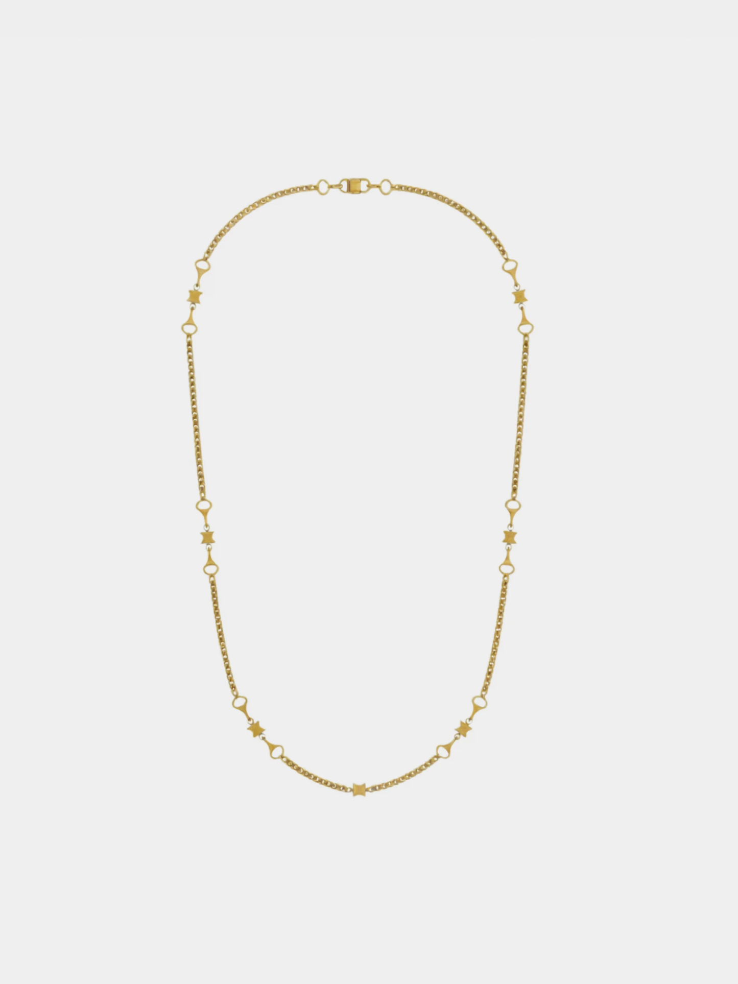 Celine 2000s Gold Triomphe Long Chain Necklace