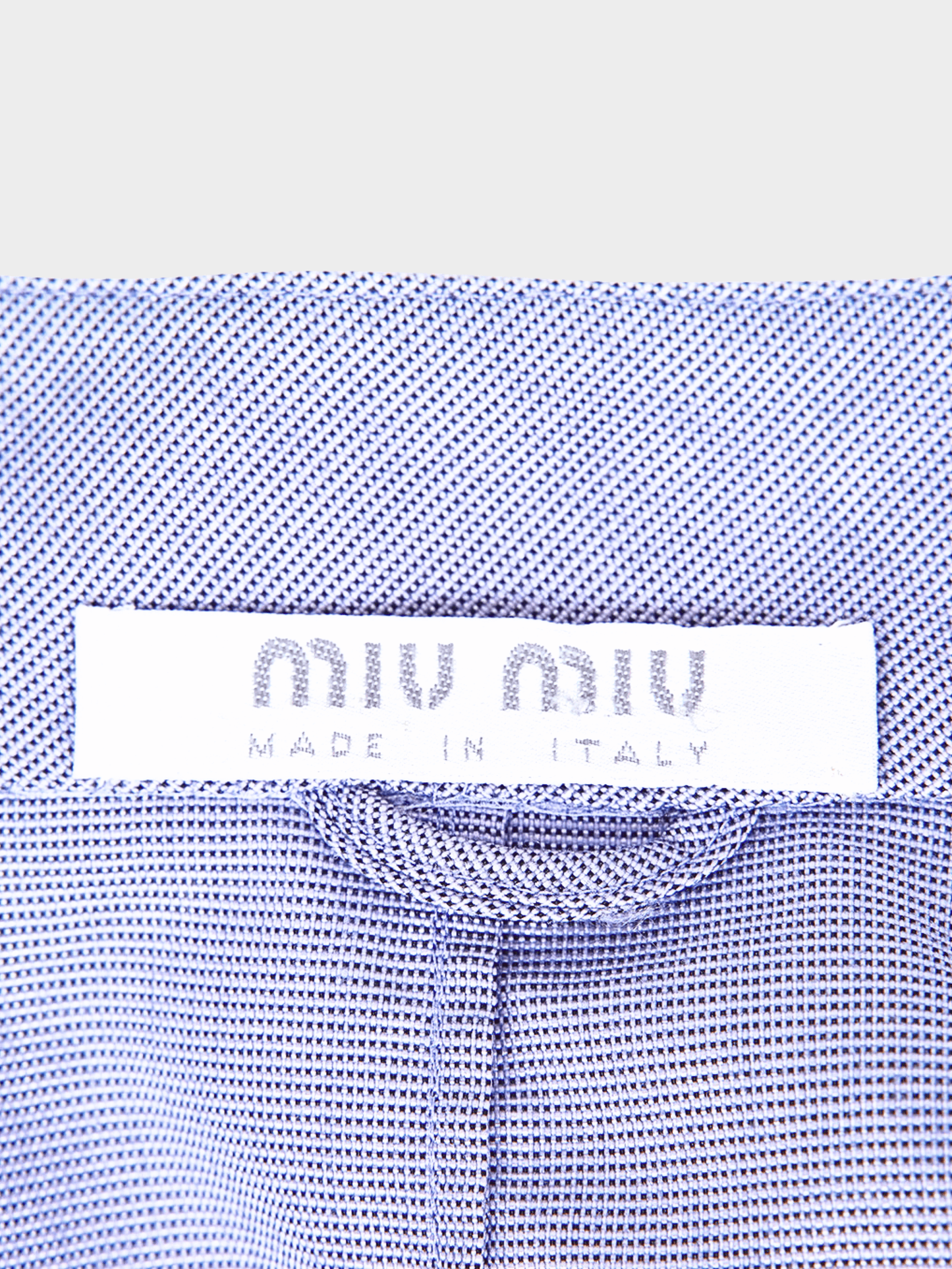 Miu Miu SS 2000 Indigo Grey Vest and Pants Set
