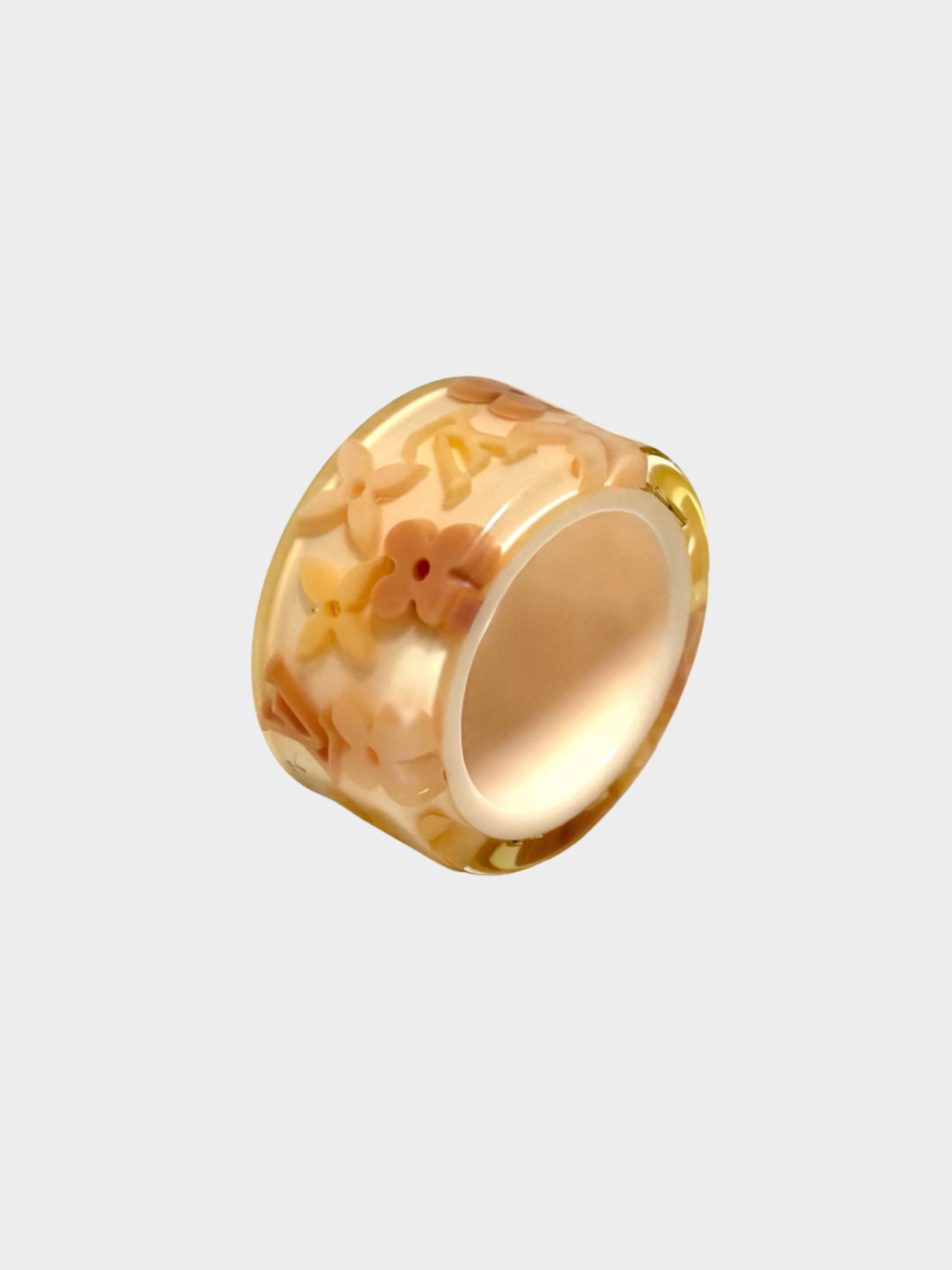 Louis Vuitton 2000s Light Pink Farandole Inclusion Ring