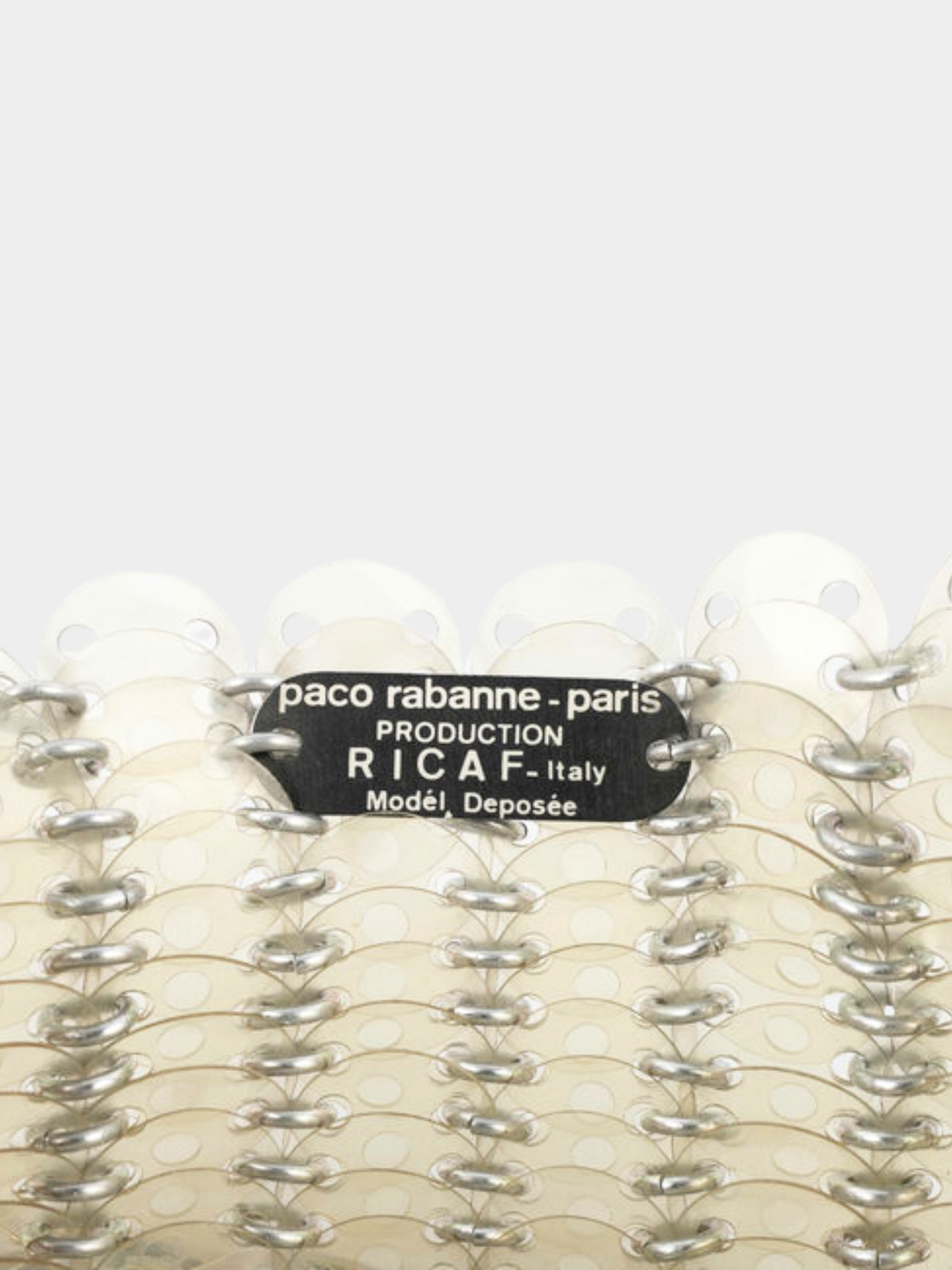 Paco Rabanne 1969 Transparent Chainmail Bag