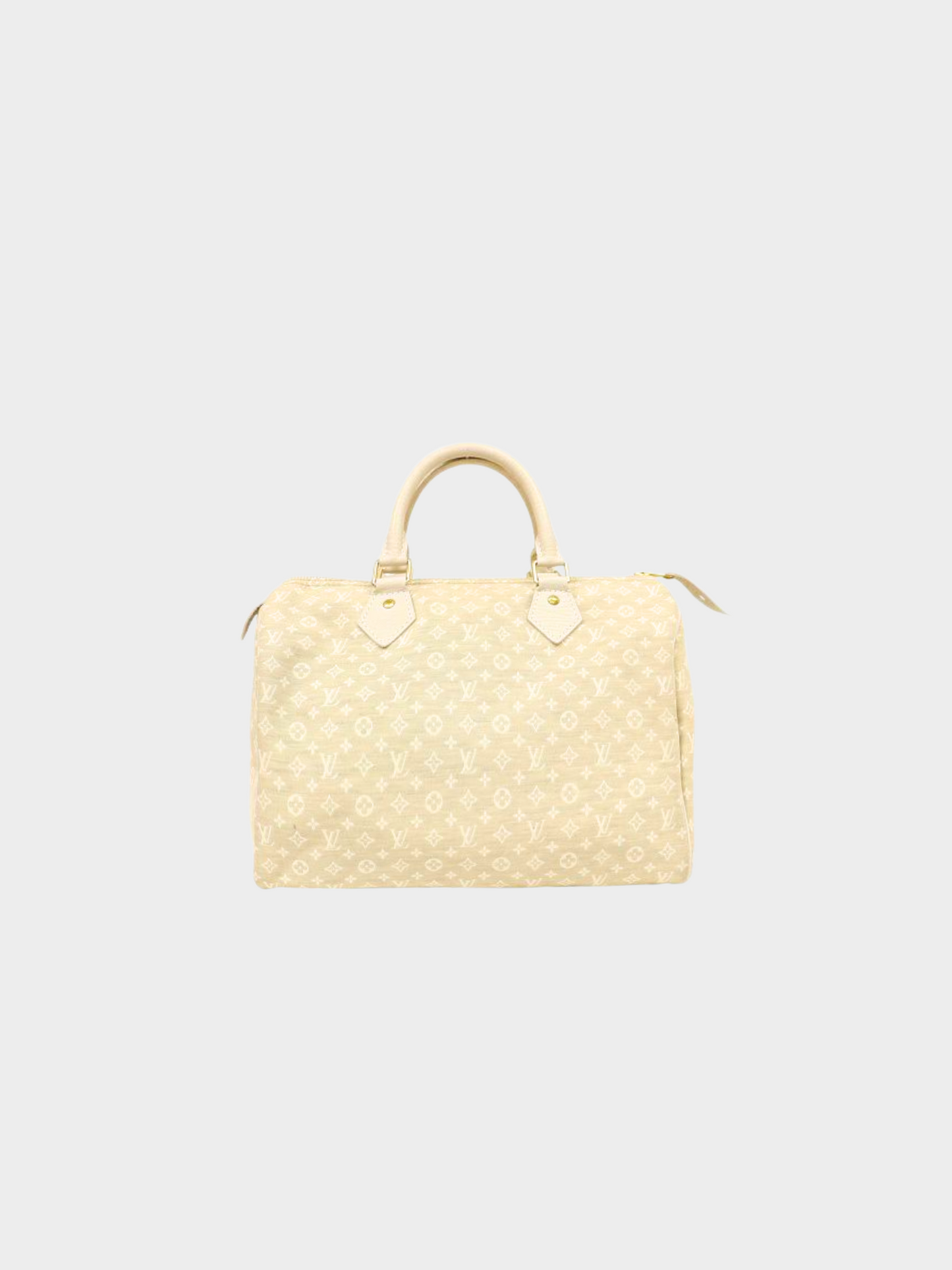 Louis Vuitton 2000s Beige Monogram Mini Lin Speedy 30 Bag