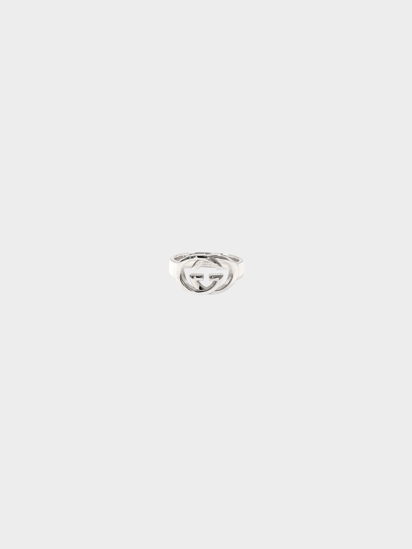 Gucci 2000s Sterling Silver G Logo Ring