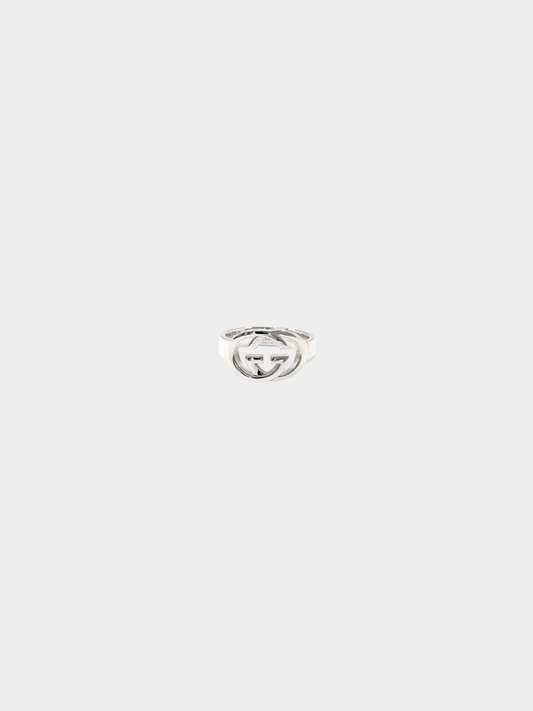 Gucci 2000s Sterling Silver G Logo Ring