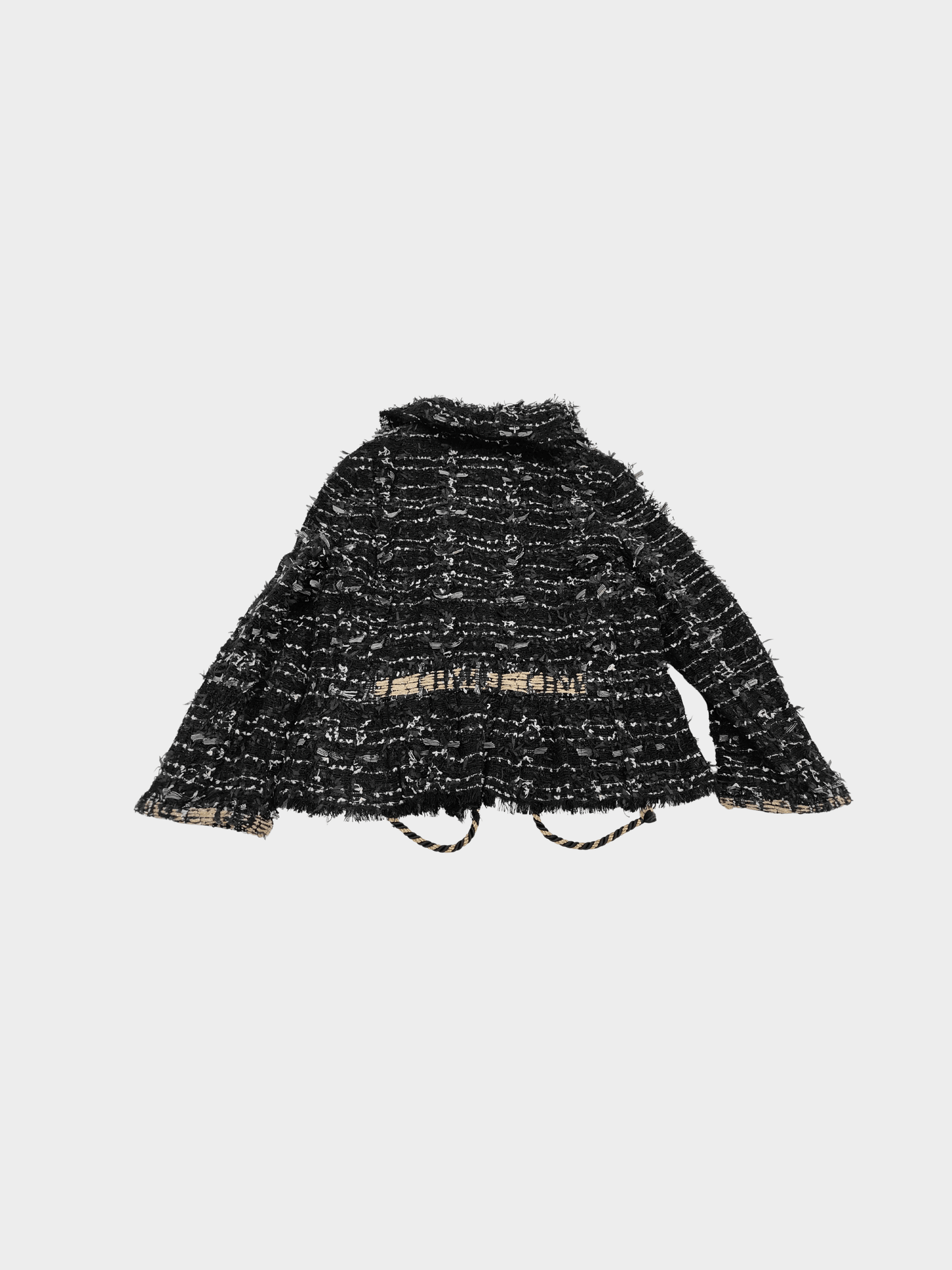 Chanel SS 2006 Black Tweed Evening Jacket