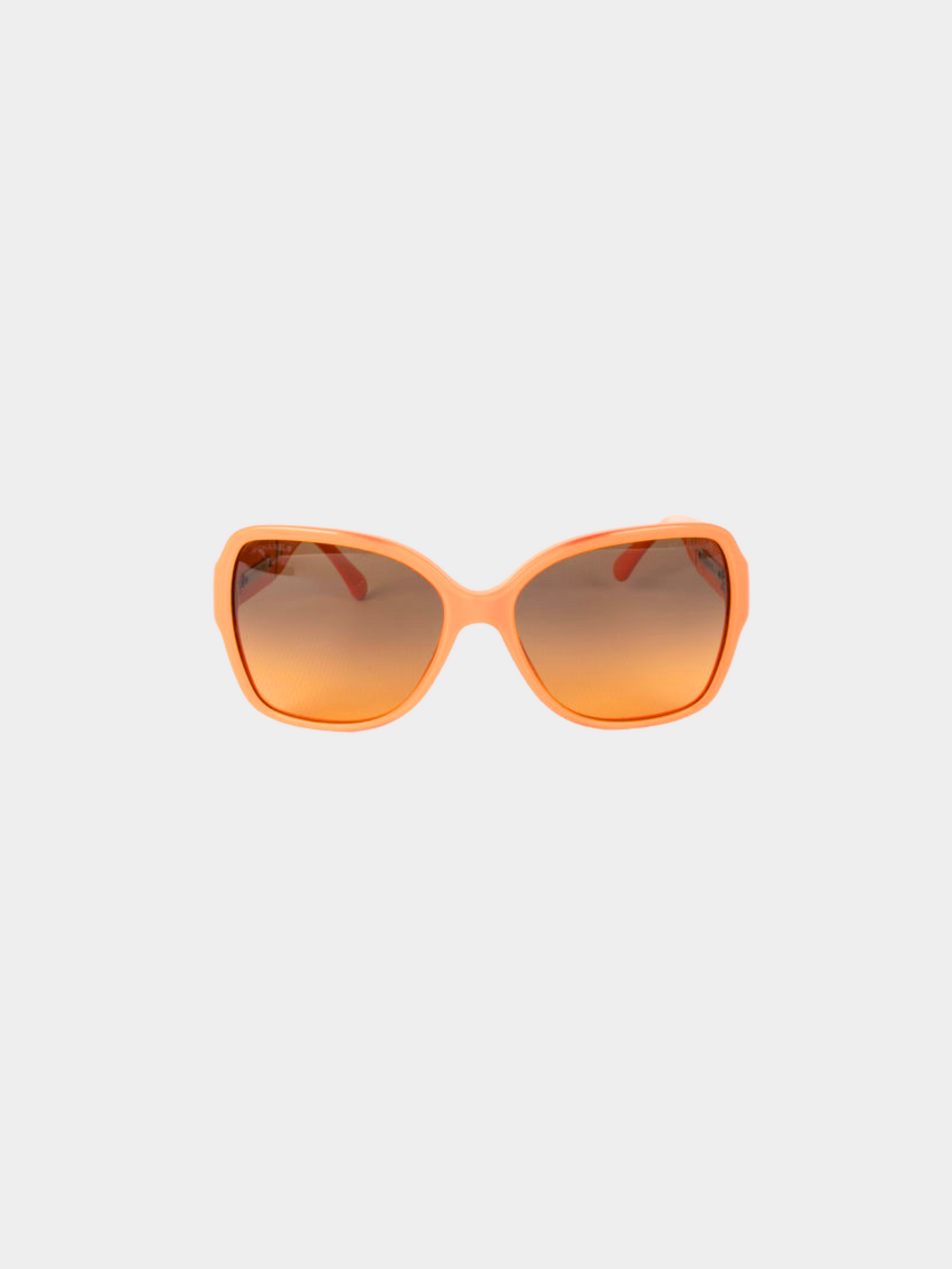 Chanel 2000s Orange CC Square Sunglasses