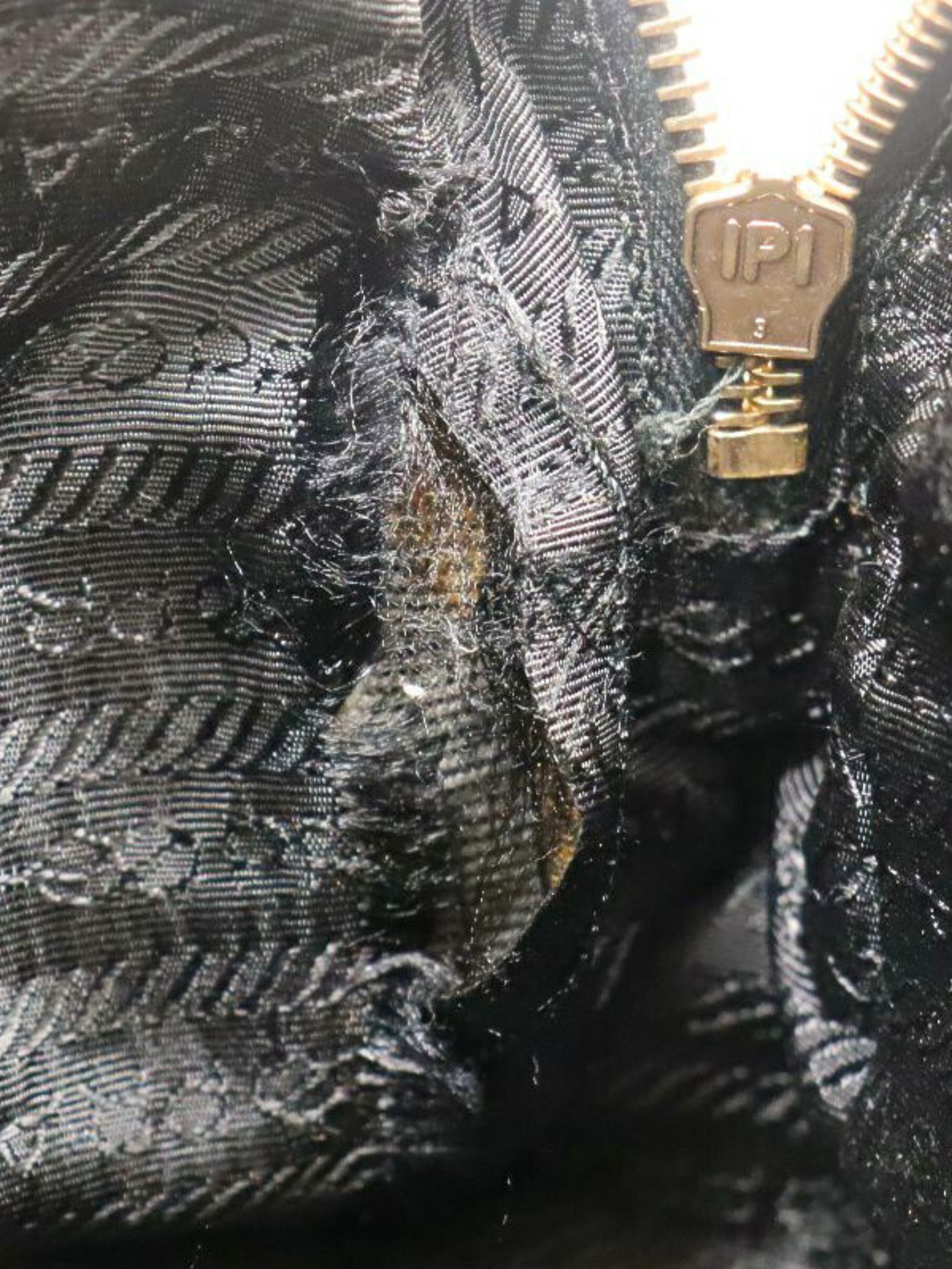 Prada 2000s Black Punching Leather Handbag