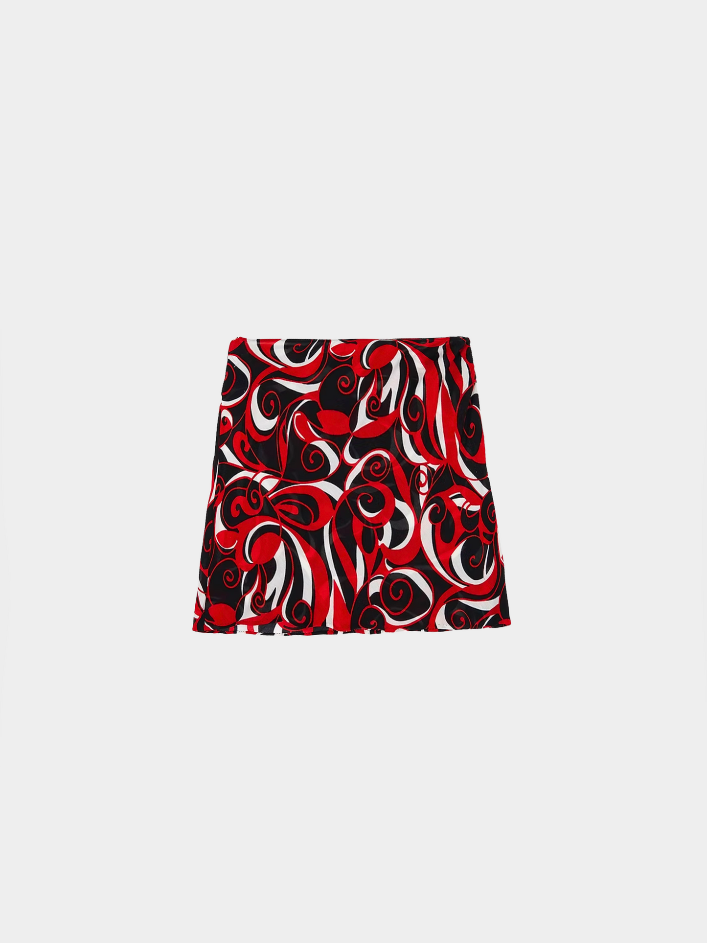 Miu Miu FW 2000 Multicolor Swirl Print Skirt