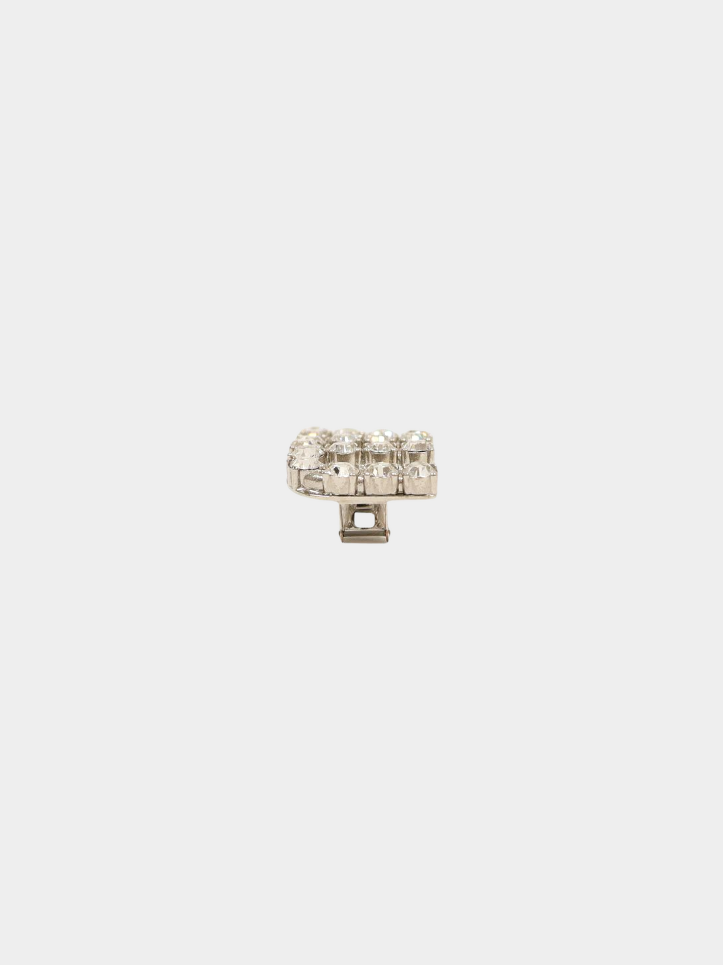 Miu Miu 2010s Silver Rhinestone Barrette