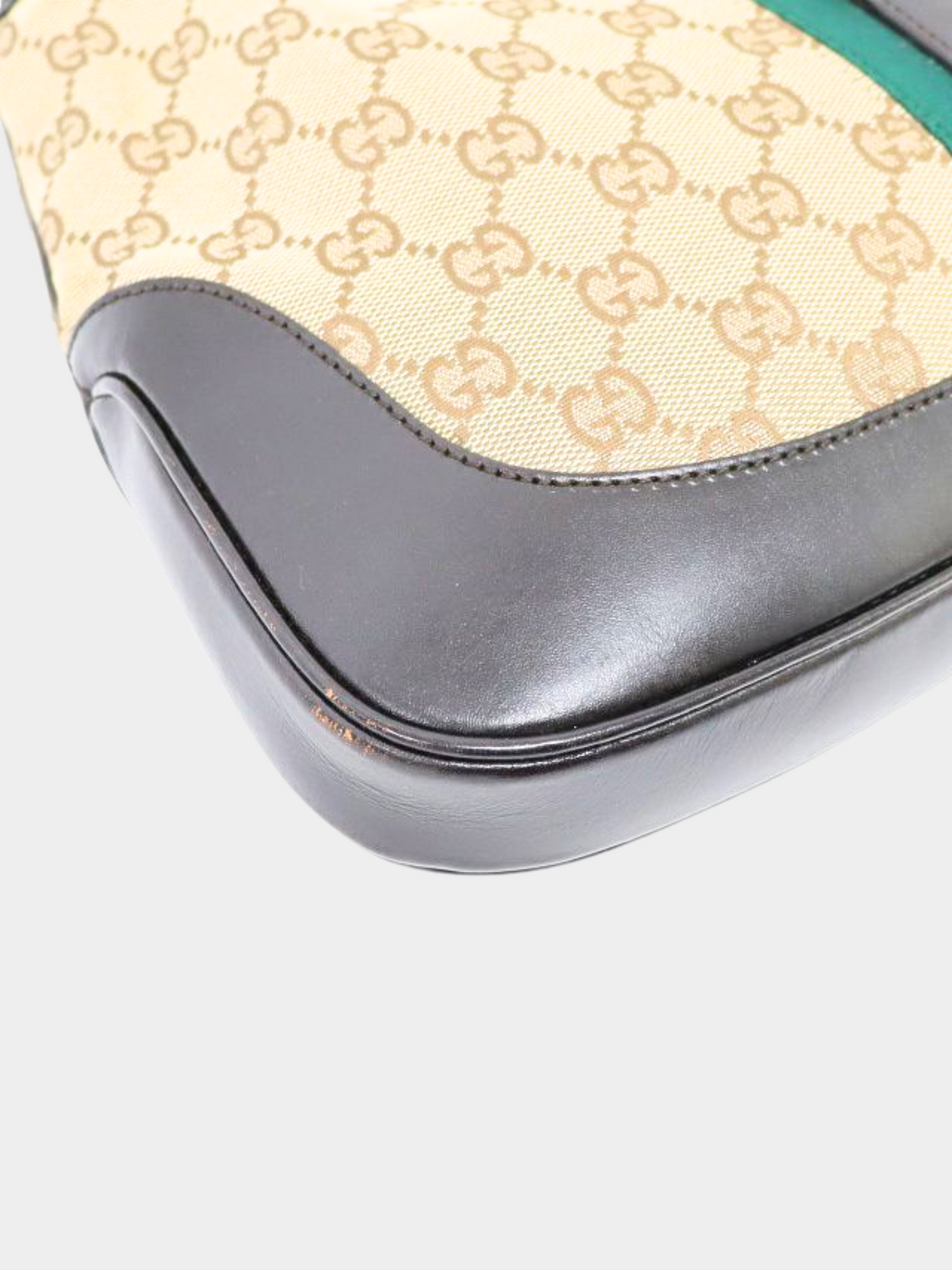 Gucci 2010s Beige Sherry Line Jackie Shoulder Bag