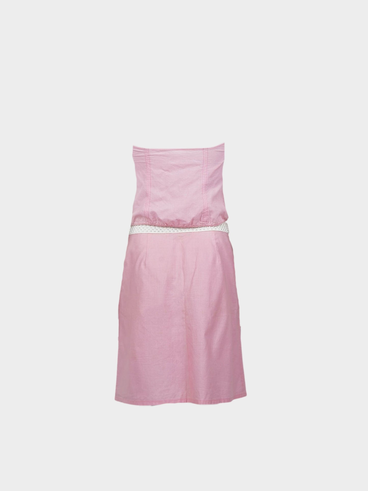 Miu Miu SS 2000 Pink Halter Top and Skirt Set