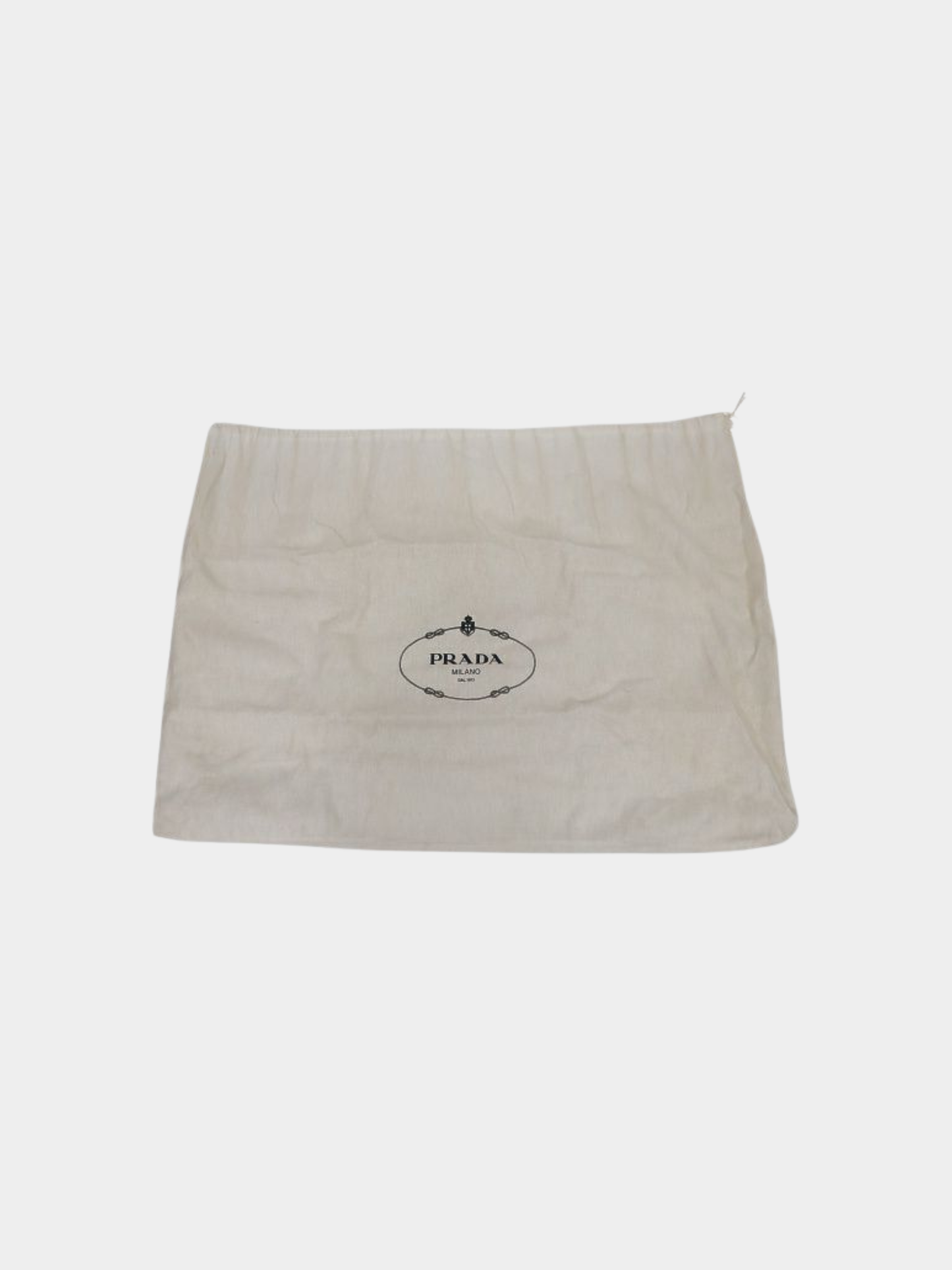 Prada 2000s Black Nylon Leather Triangle Logo Handbag