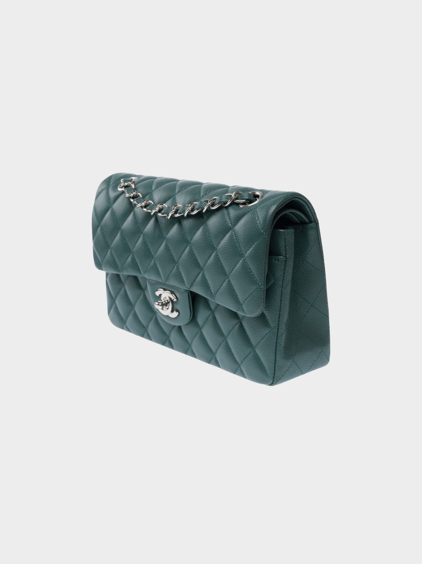 Chanel 2018 Dark Turquoise Classic Flap Bag