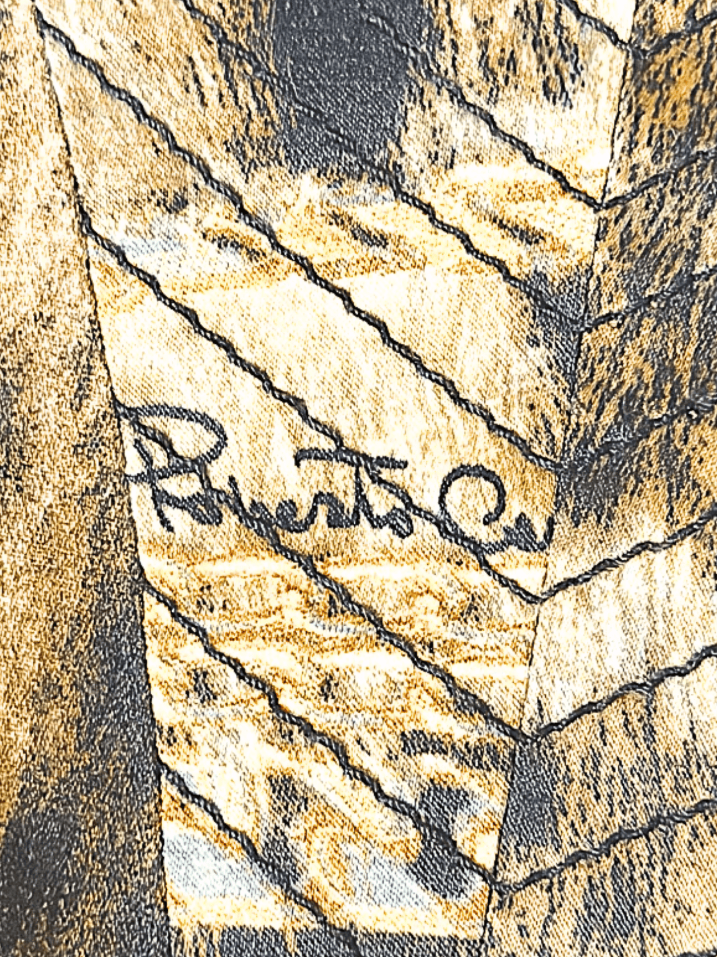 Roberto Cavalli 2003 Silk Laced Animal Print Corset