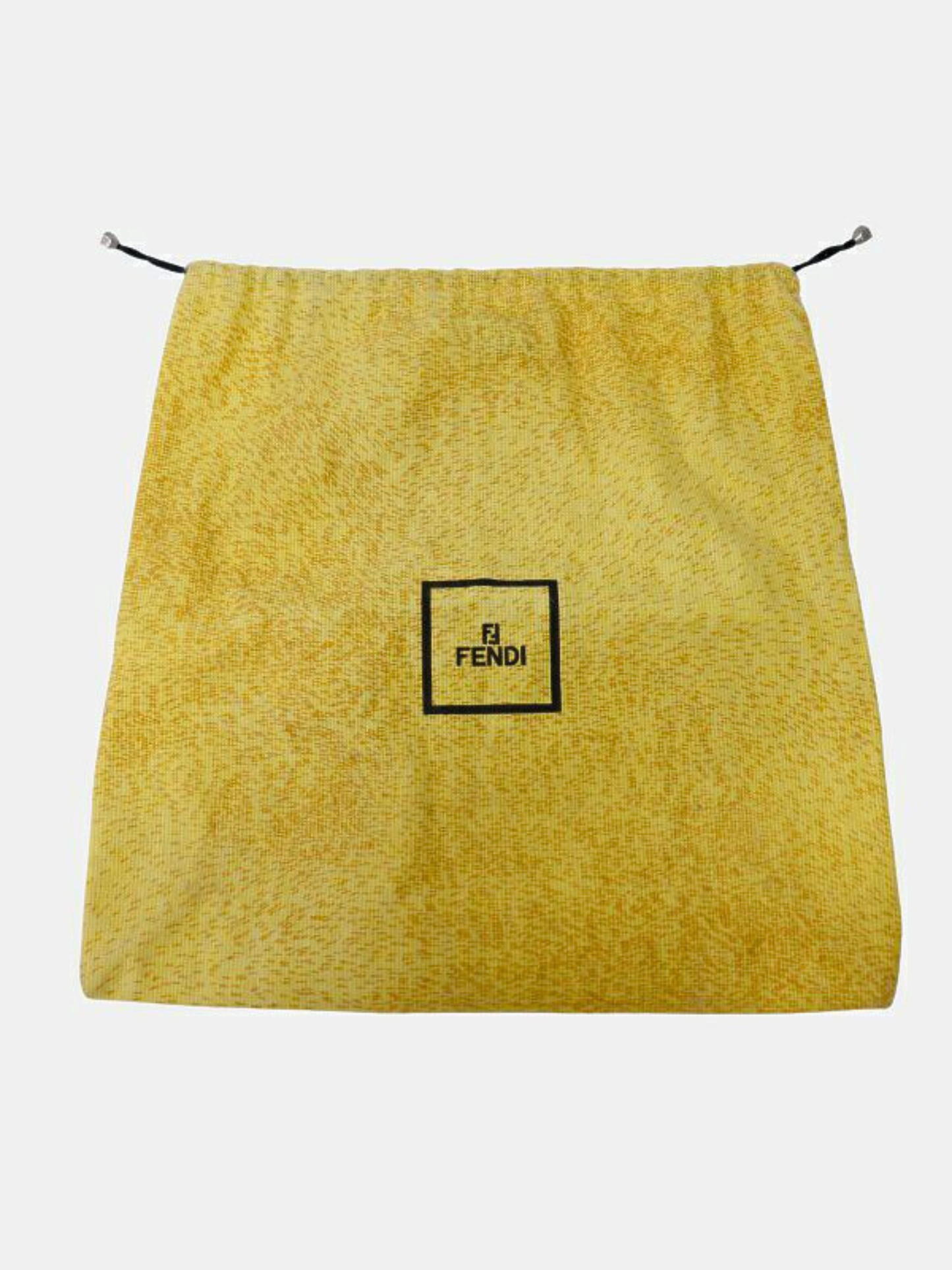 Fendi 1990s Brown Logo Corduroy Handbag