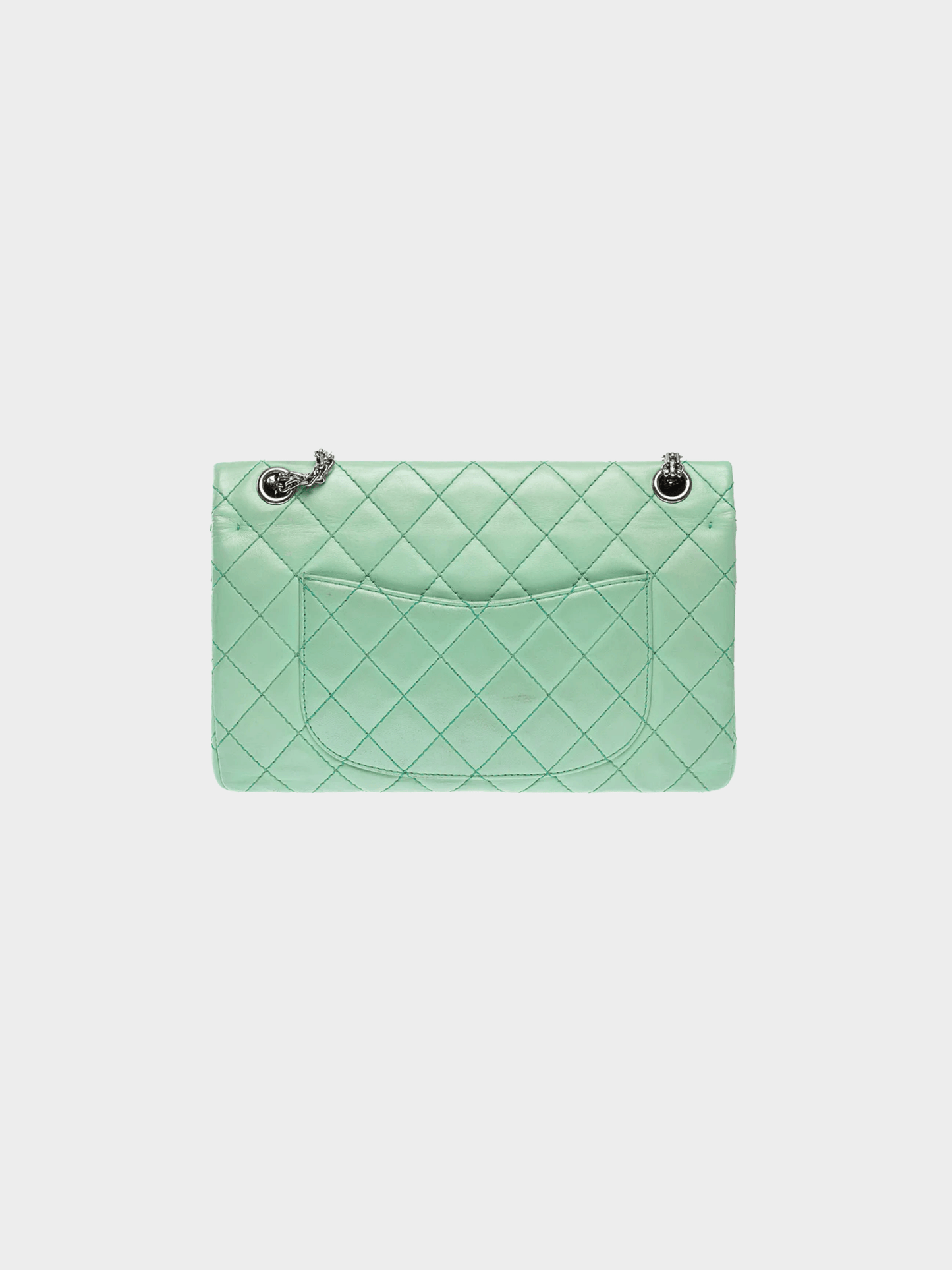 Chanel 2009-2010 Tiffany Blue Lambskin Large Reissue 2.55 Bag