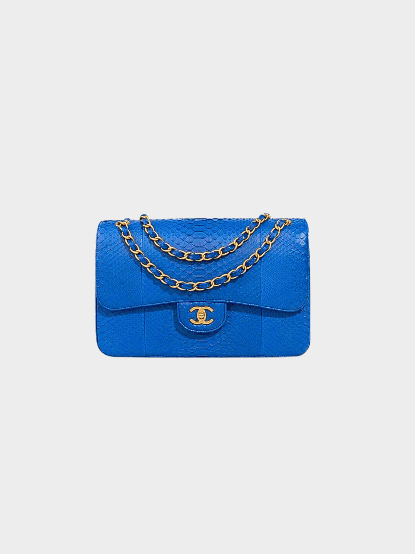 Chanel 2018 True Blue Medium Classic Double Flap Bag