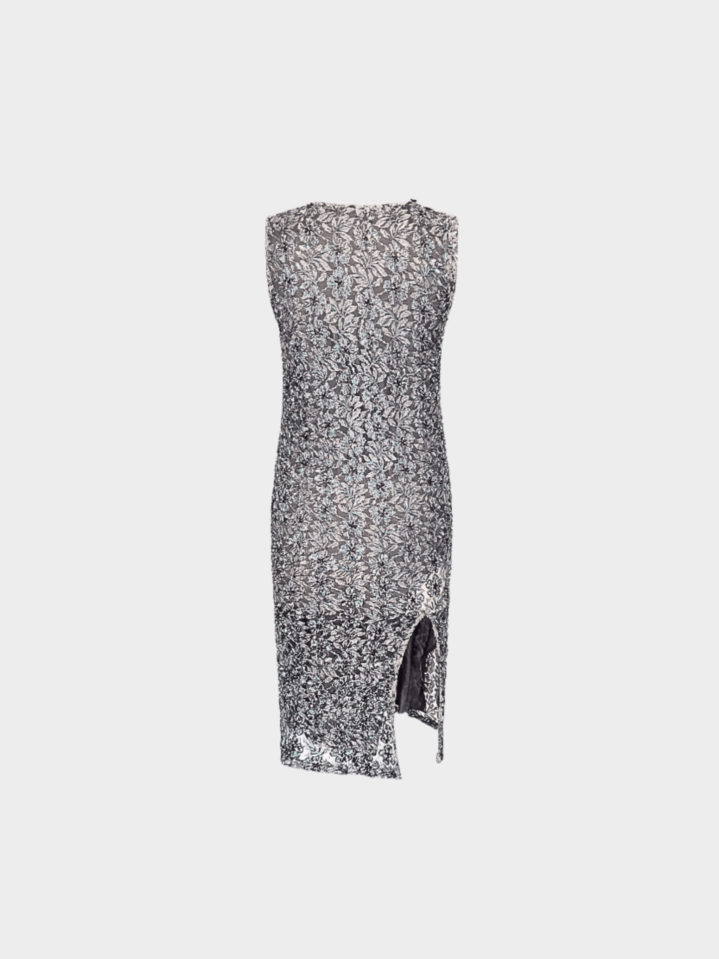 Alexander McQueen 1990s Grey Beaded Dress