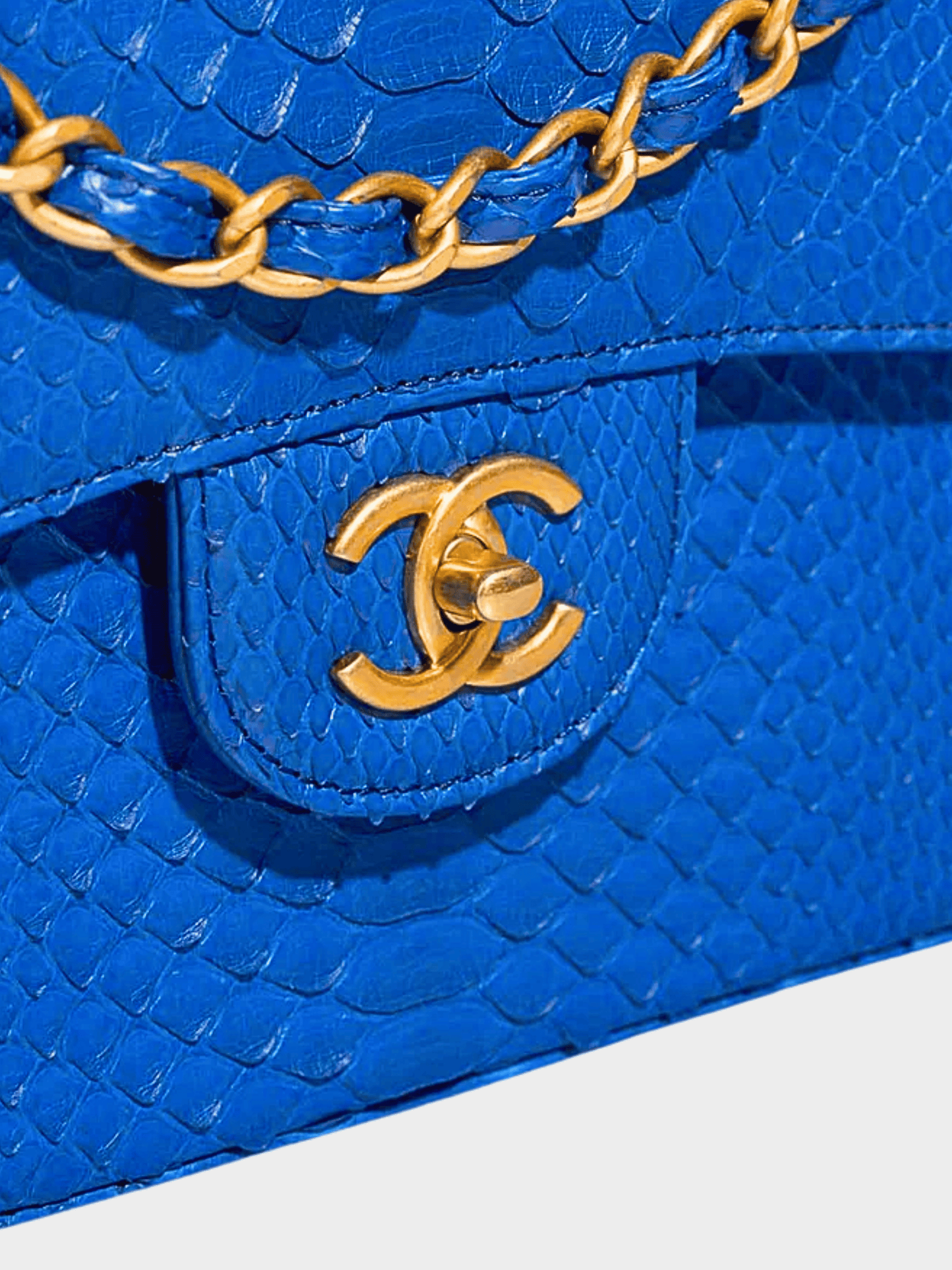 Chanel 2018 True Blue Medium Classic Double Flap Bag