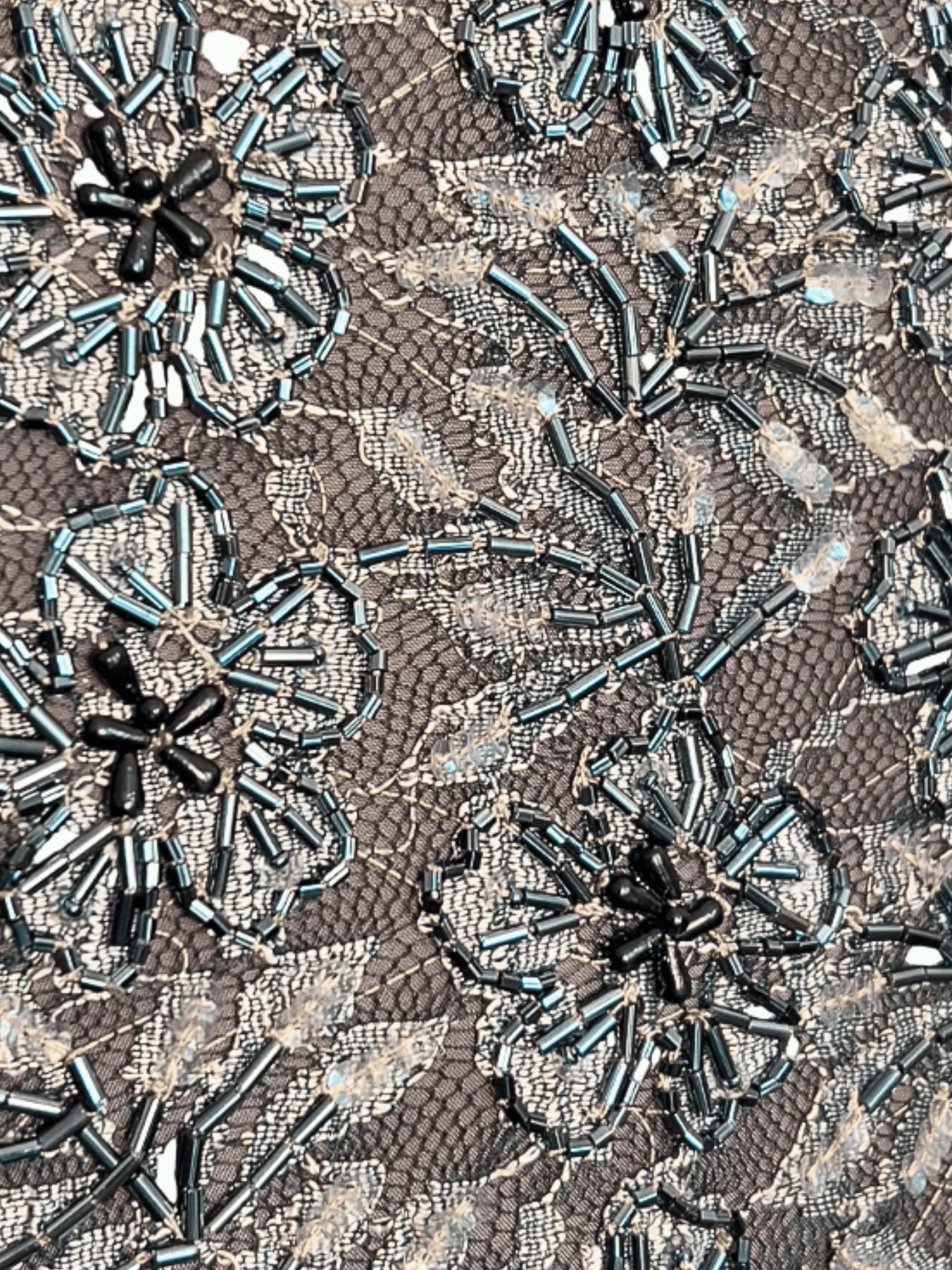 Alexander McQueen 1990s Grey Beaded Dress