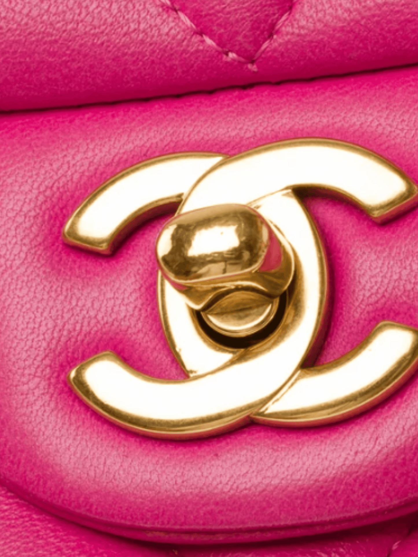 Chanel 2015-2016 Pink Mini Rectangular Classic Chevron Lambskin Single Flap Bag