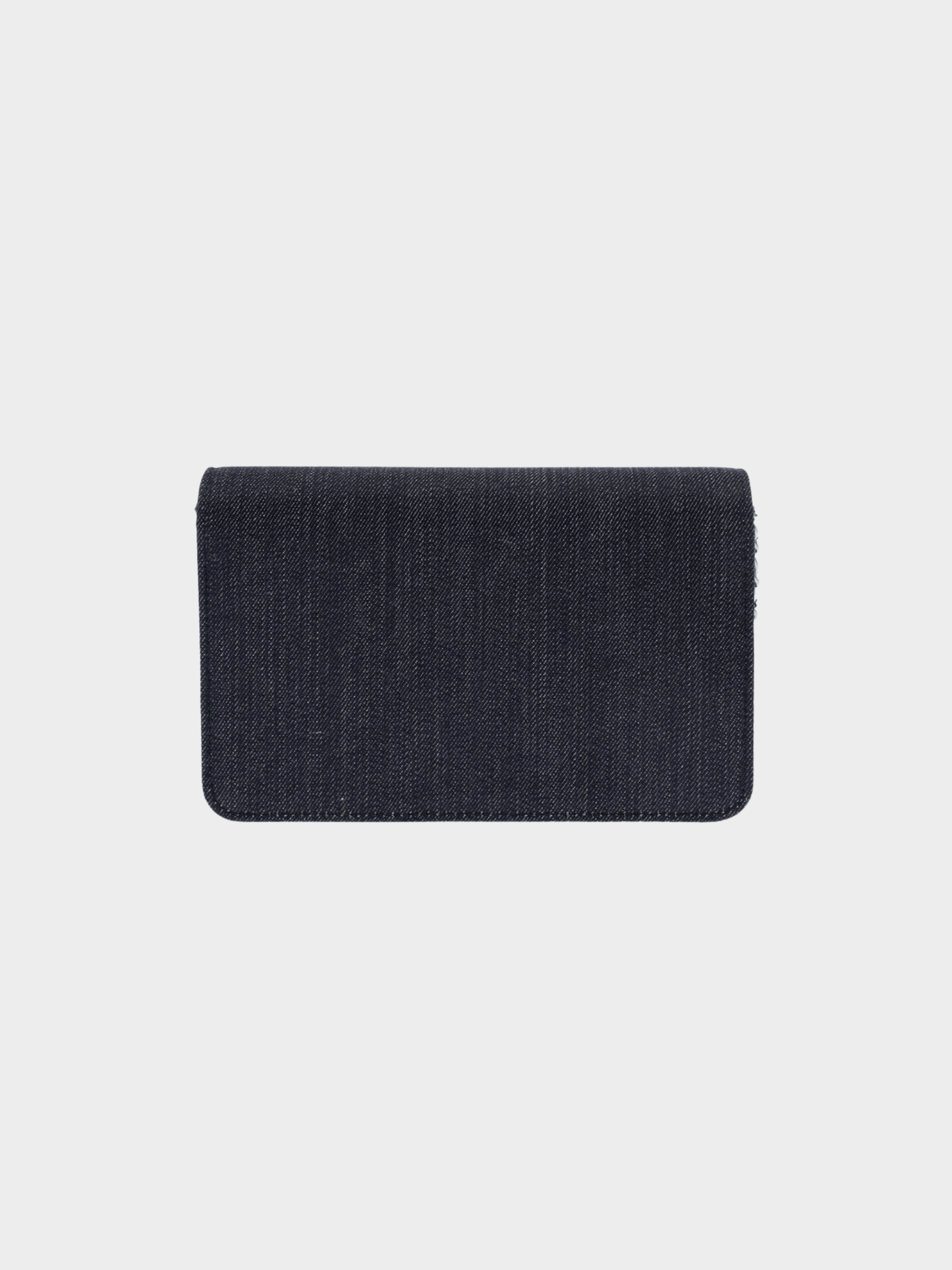 Chanel 2016 Navy Denim Wallet on Chain Bag