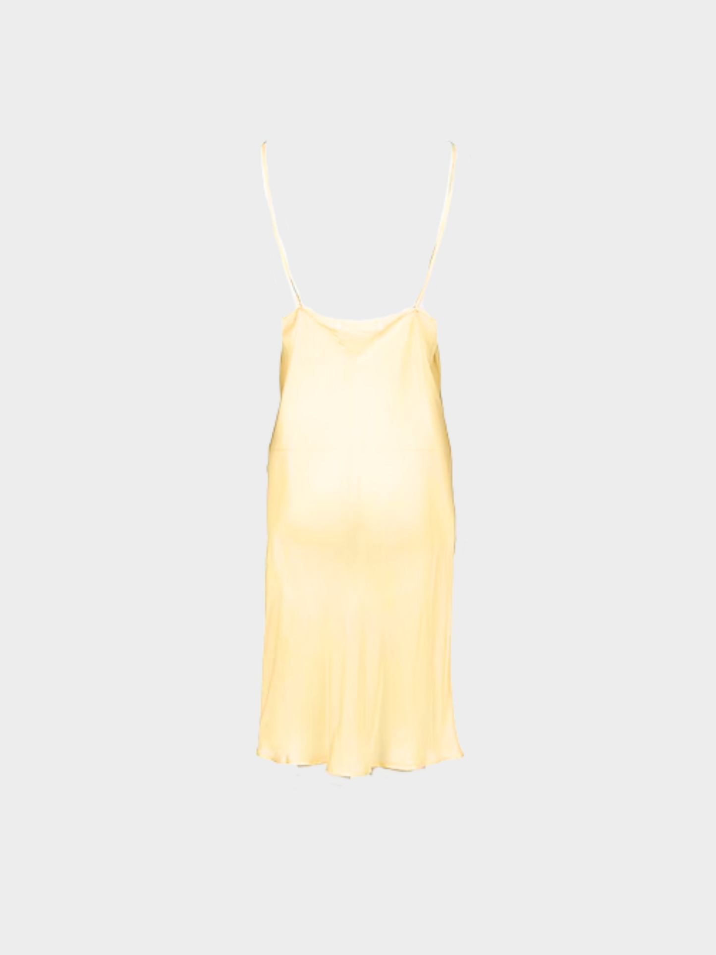Miu Miu FW 1999 Light Yellow Sheer Dress