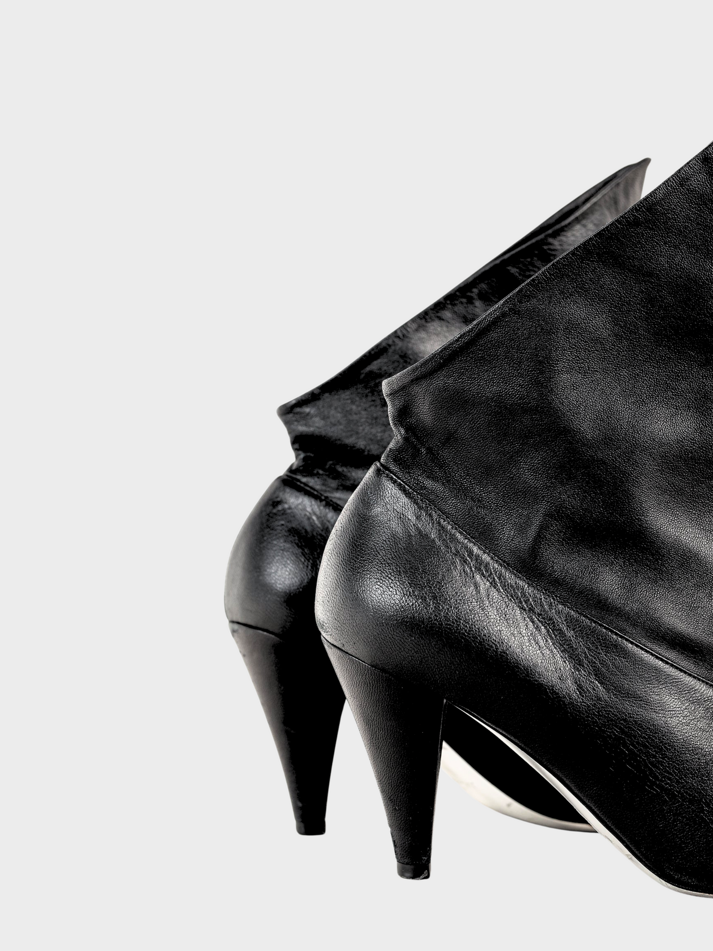 Givenchy 2018 Runway Bottine Show 80 Fold-Over Black Ankle Boot