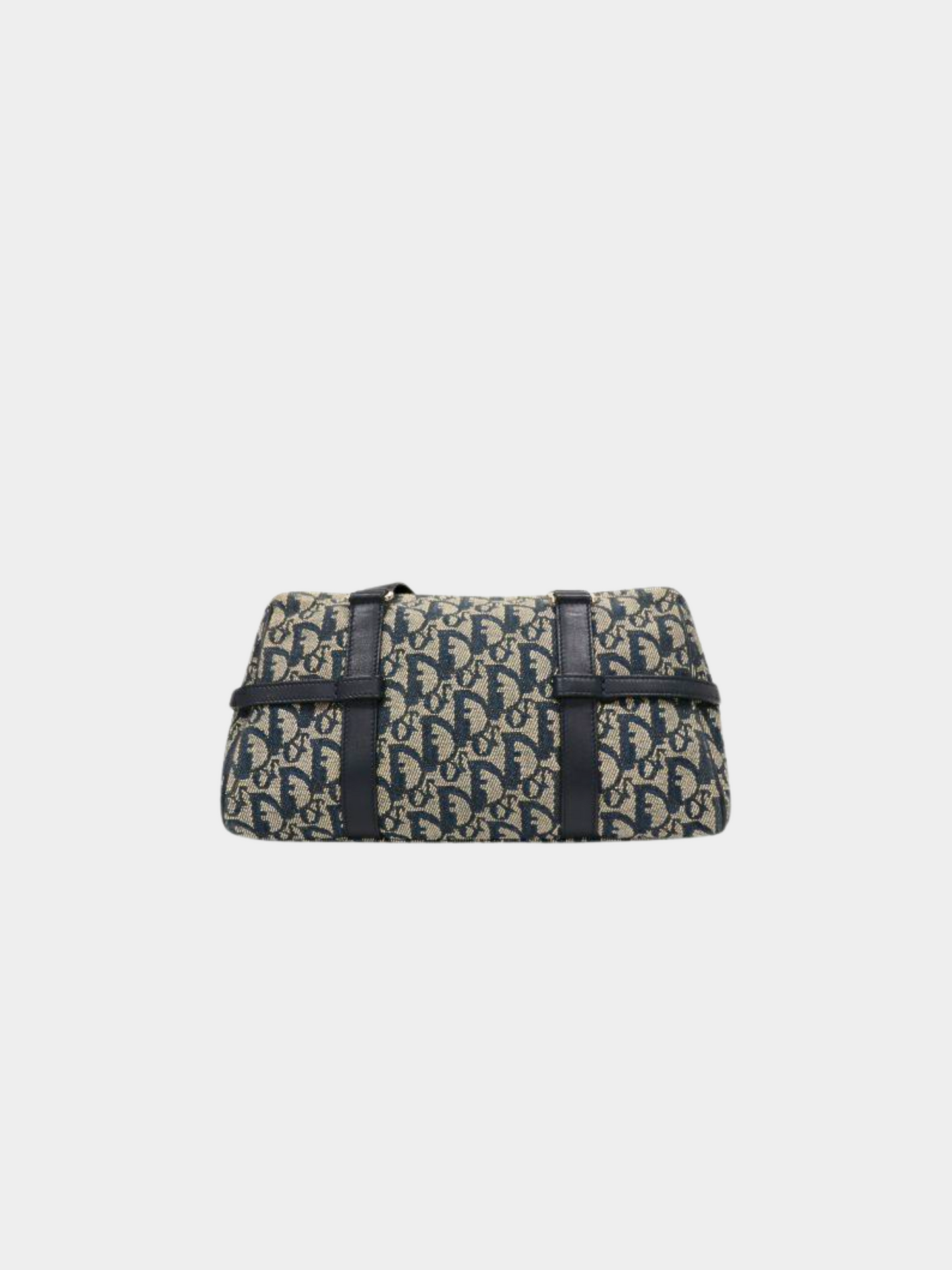 Christian Dior 2000s Navy Blue Monogram Trotter Hand Bag