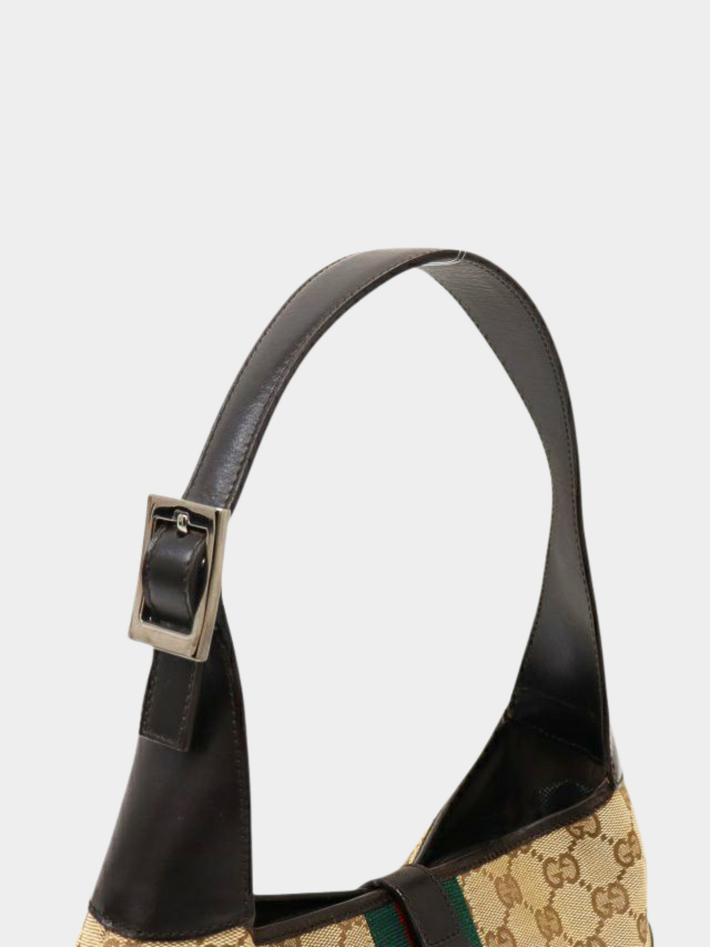 Gucci 2010s Beige Sherry Line Jackie Shoulder Bag