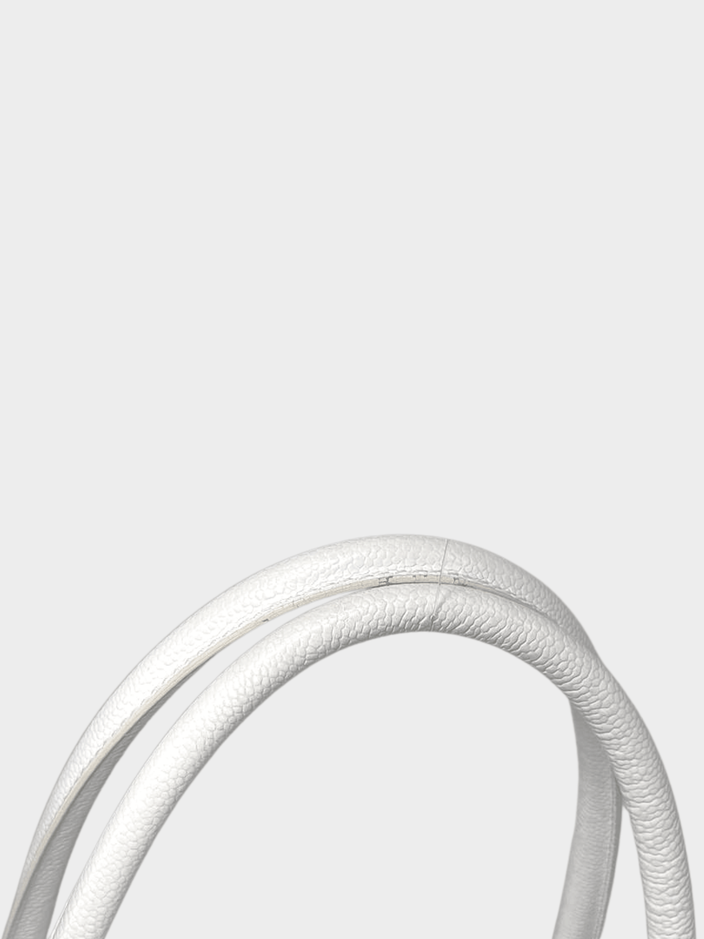 Chanel 2000s White Caviar Leather Tote Bag
