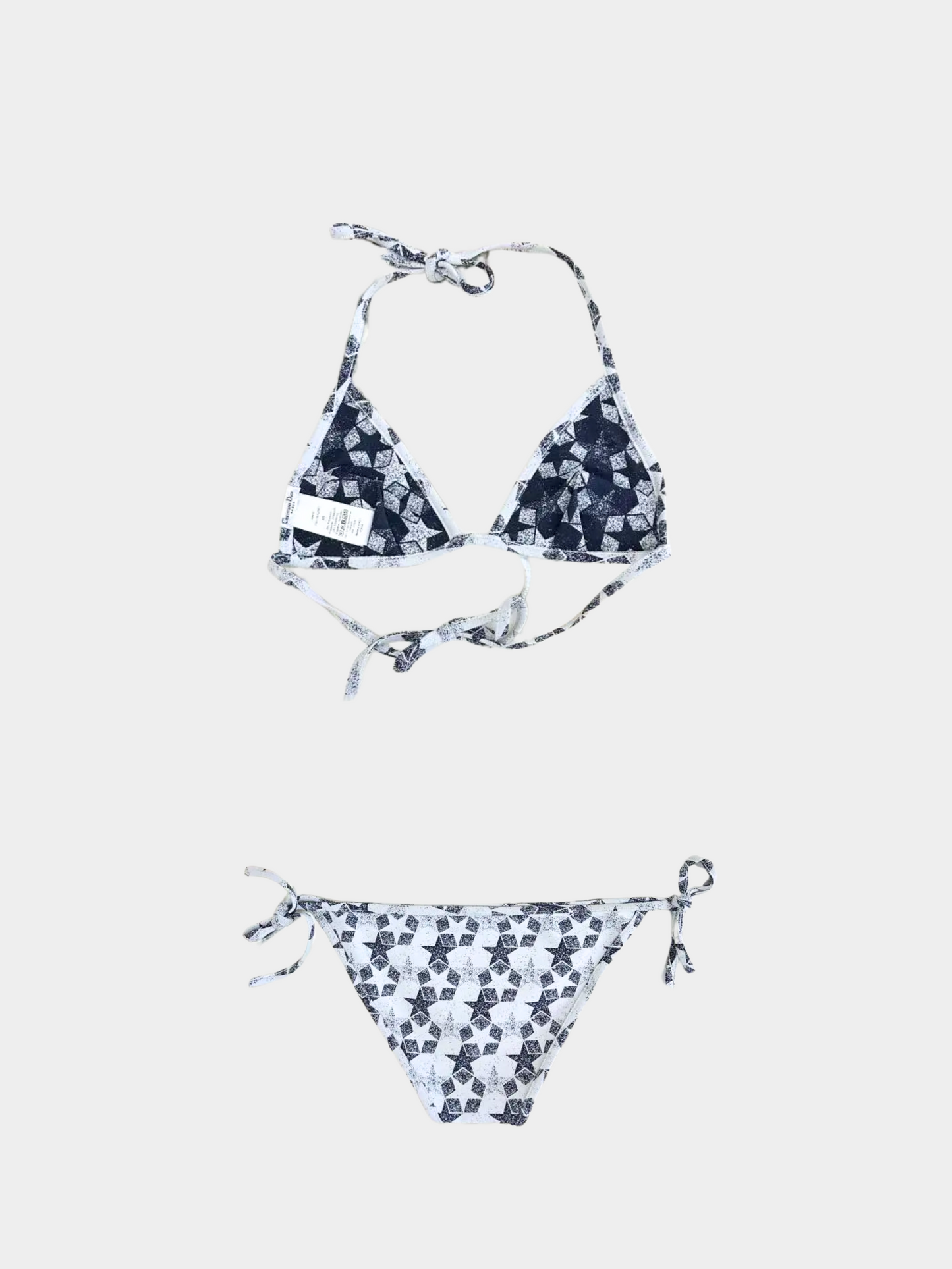 Christian Dior 2010s Navy Star Print Bikini